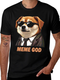 Meme God Dog T-Shirt - Funny Graphic Tee