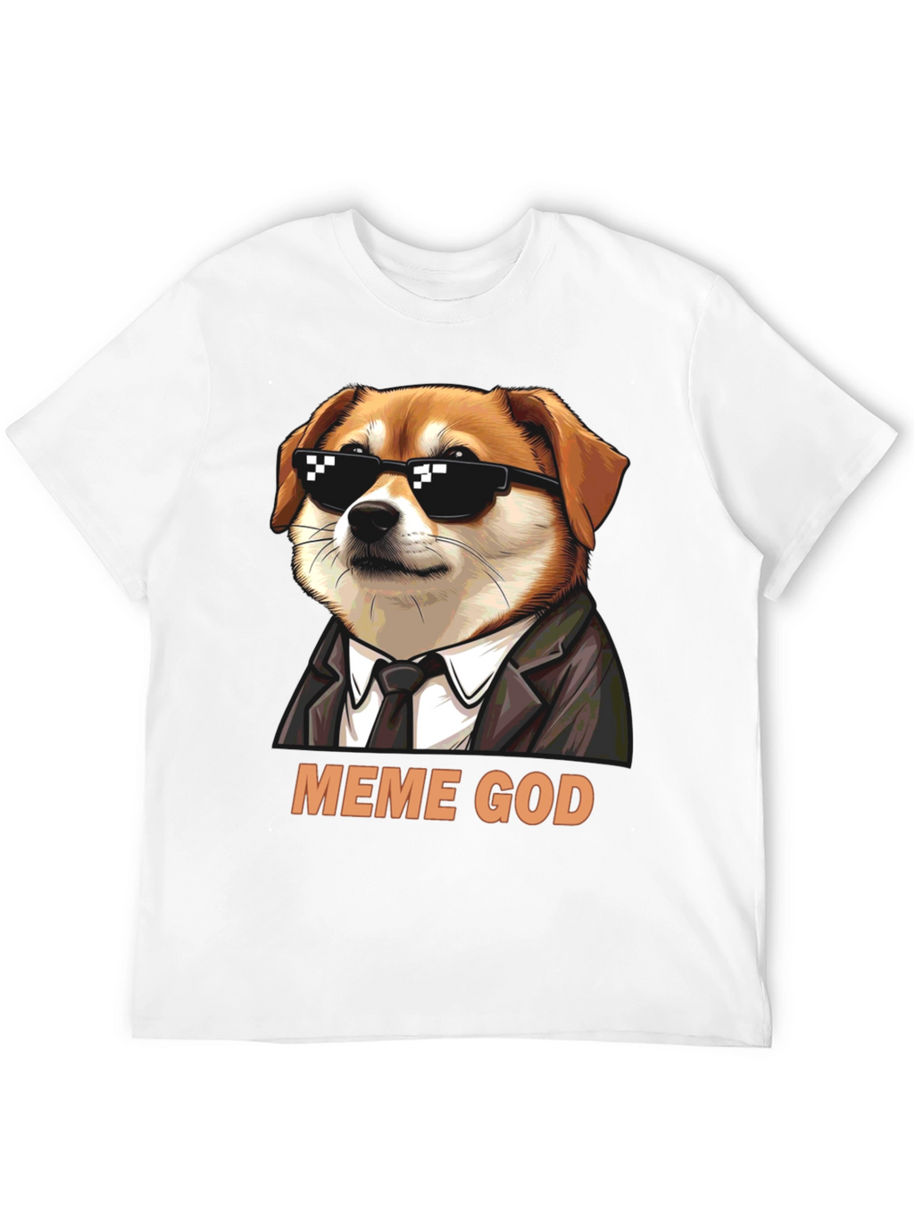 Meme God Dog T-Shirt - Funny Graphic Tee