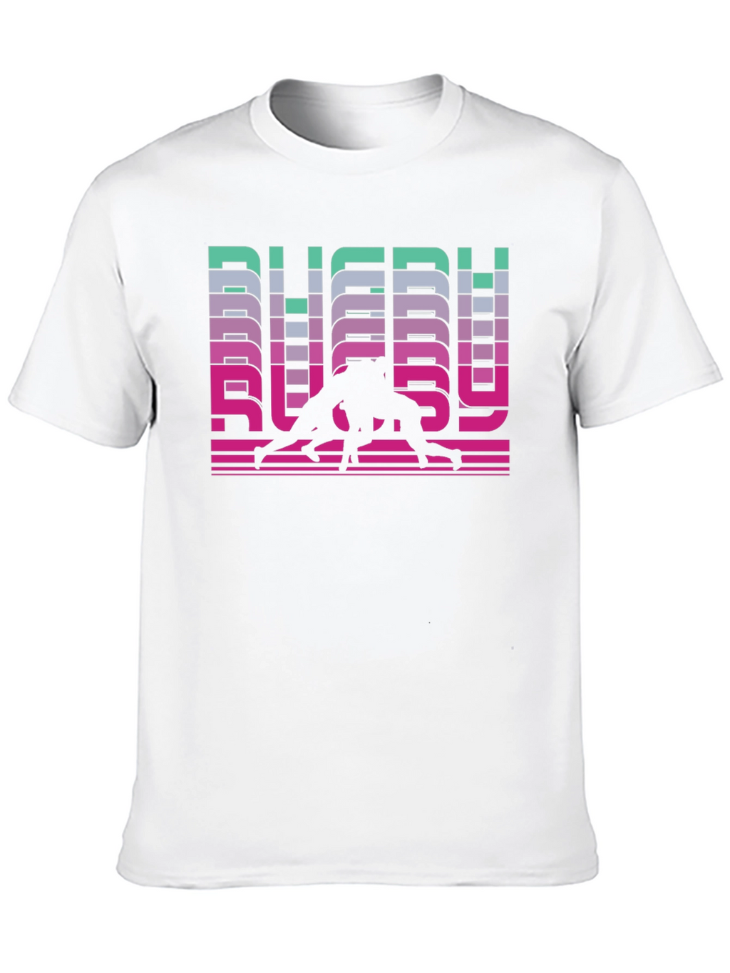 Rugby Retro Graphic T-Shirt - Black