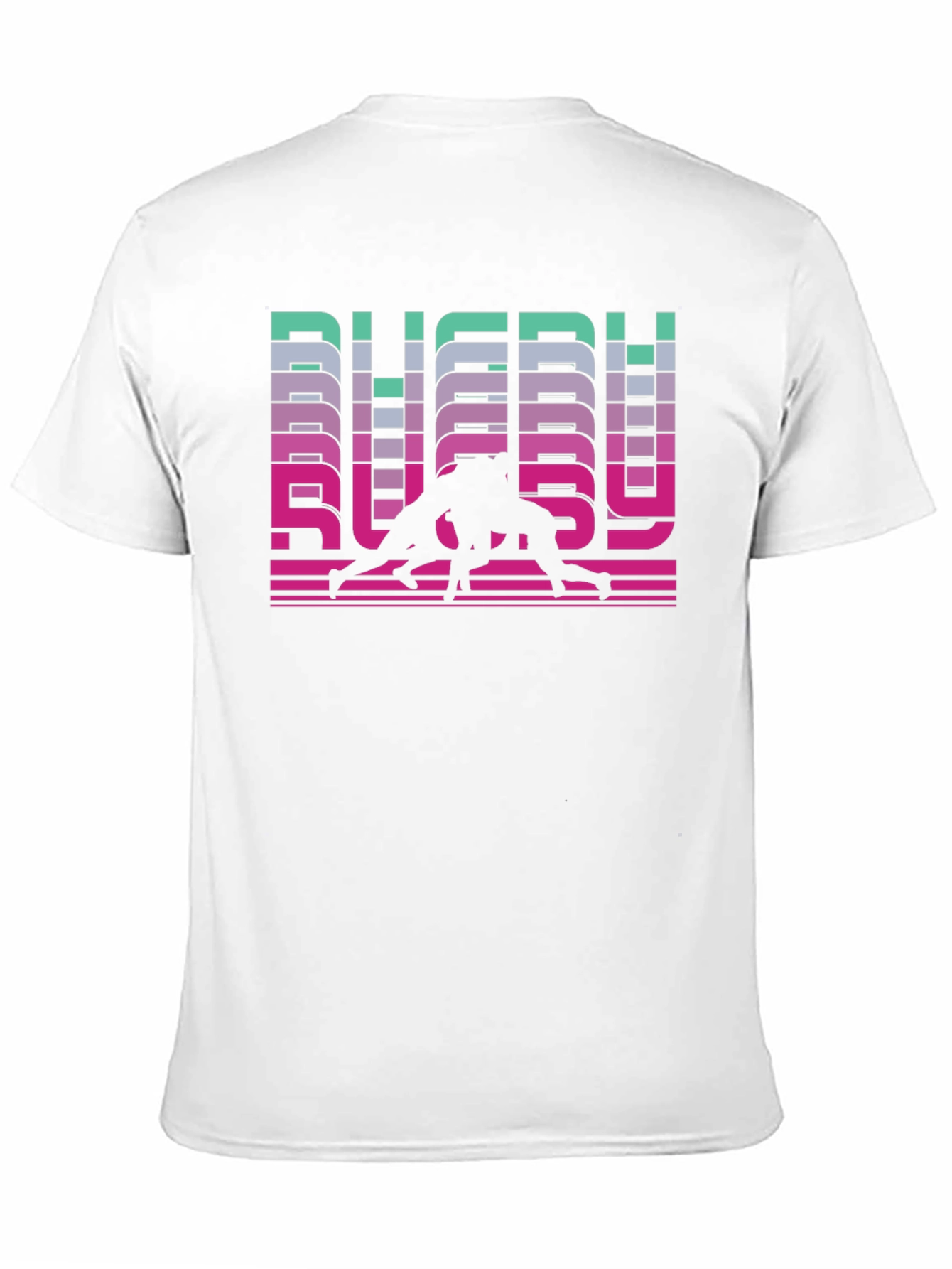 Rugby Retro Graphic T-Shirt - Black