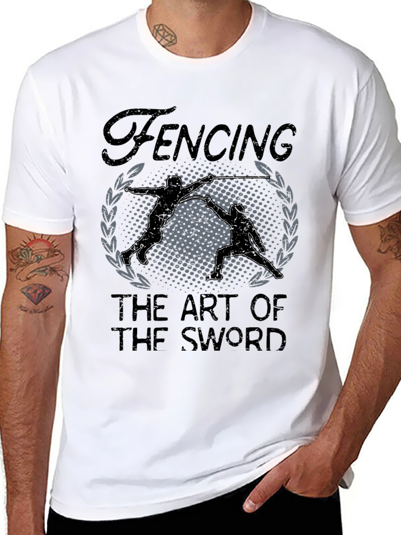 Fencing Art T-Shirt: The Art of the Sword