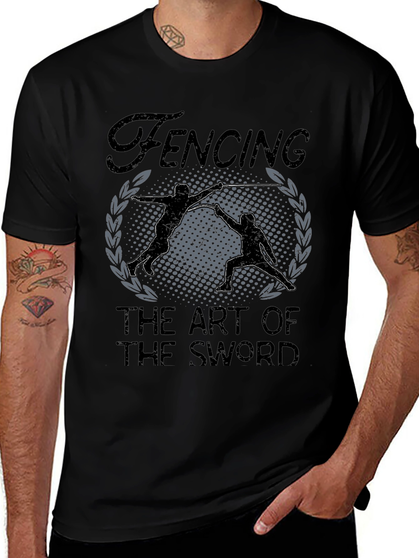Fencing Art T-Shirt: The Art of the Sword