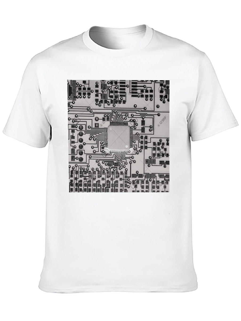 Circuit Board Graphic Tee - Cool Tech Style