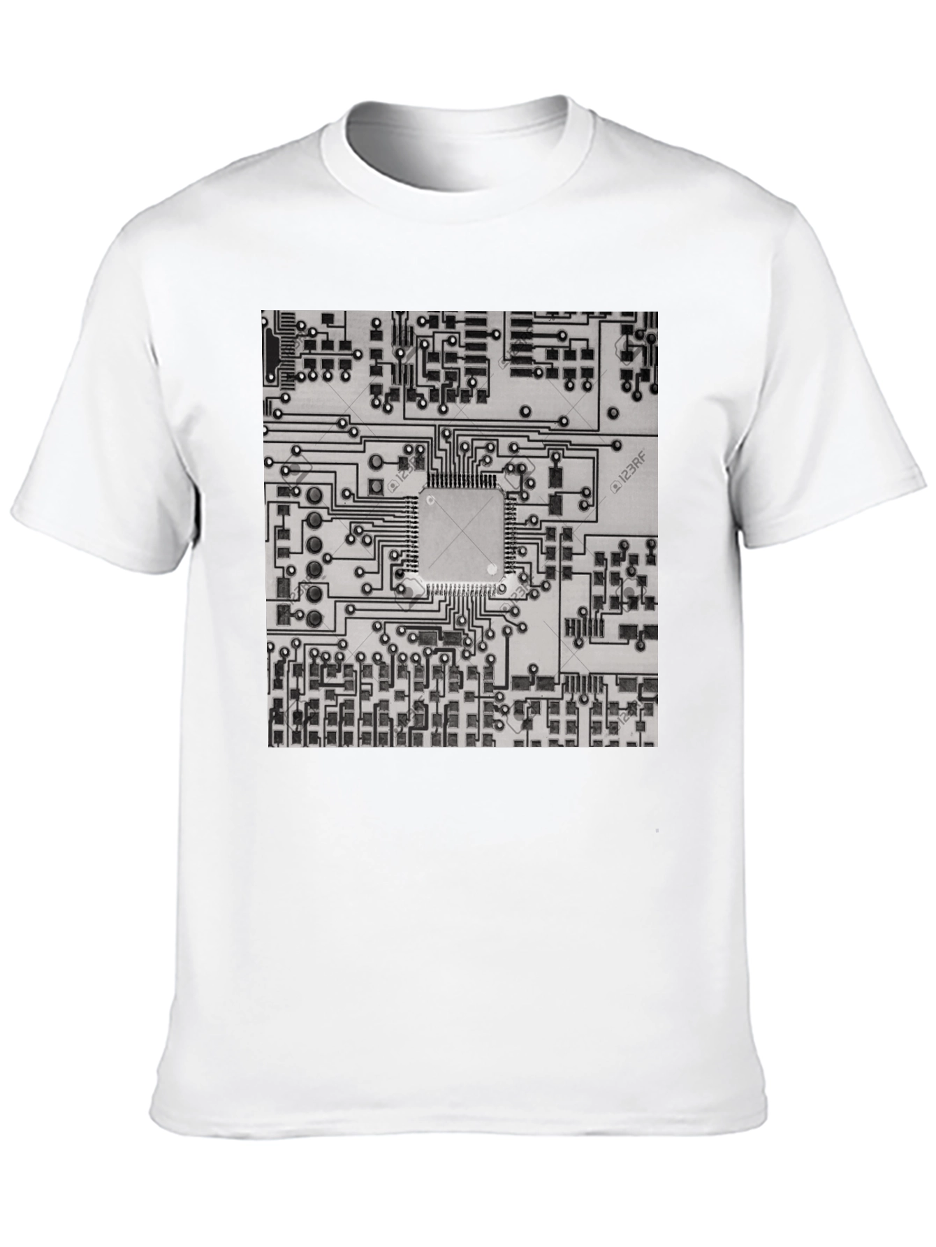 Circuit Board Graphic Tee - Cool Tech Style