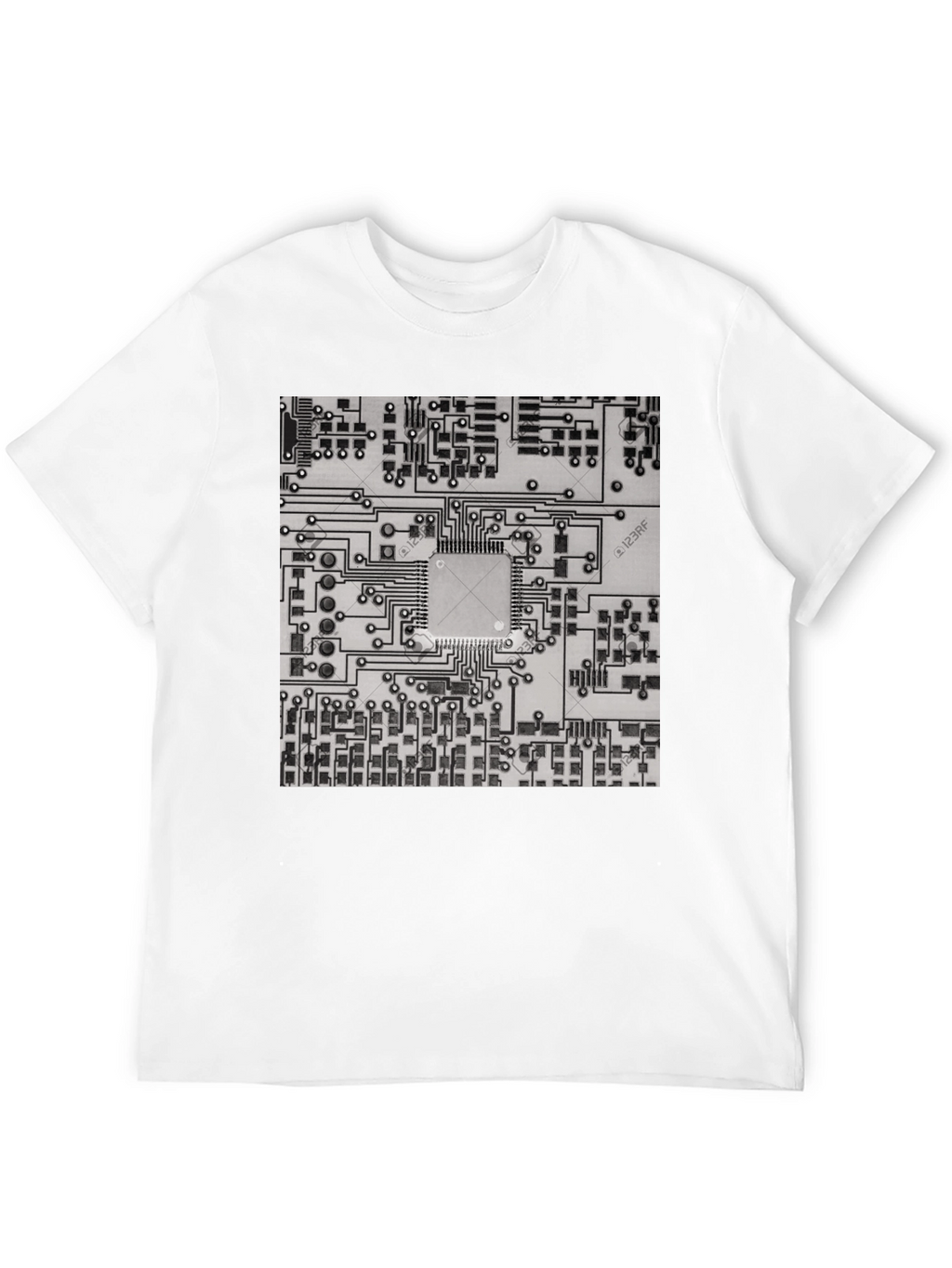 Circuit Board Graphic Tee - Cool Tech Style