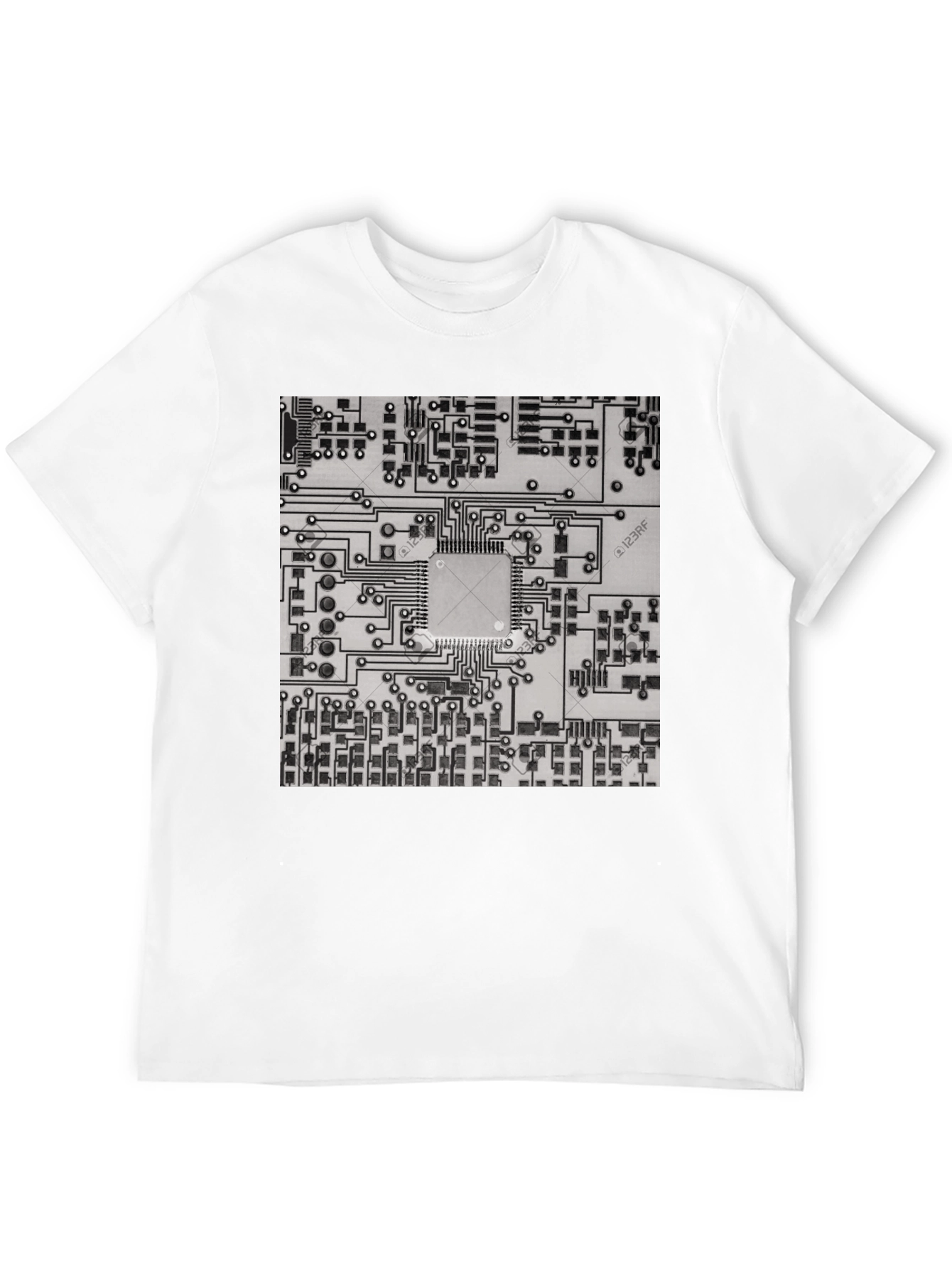 Circuit Board Graphic Tee - Cool Tech Style