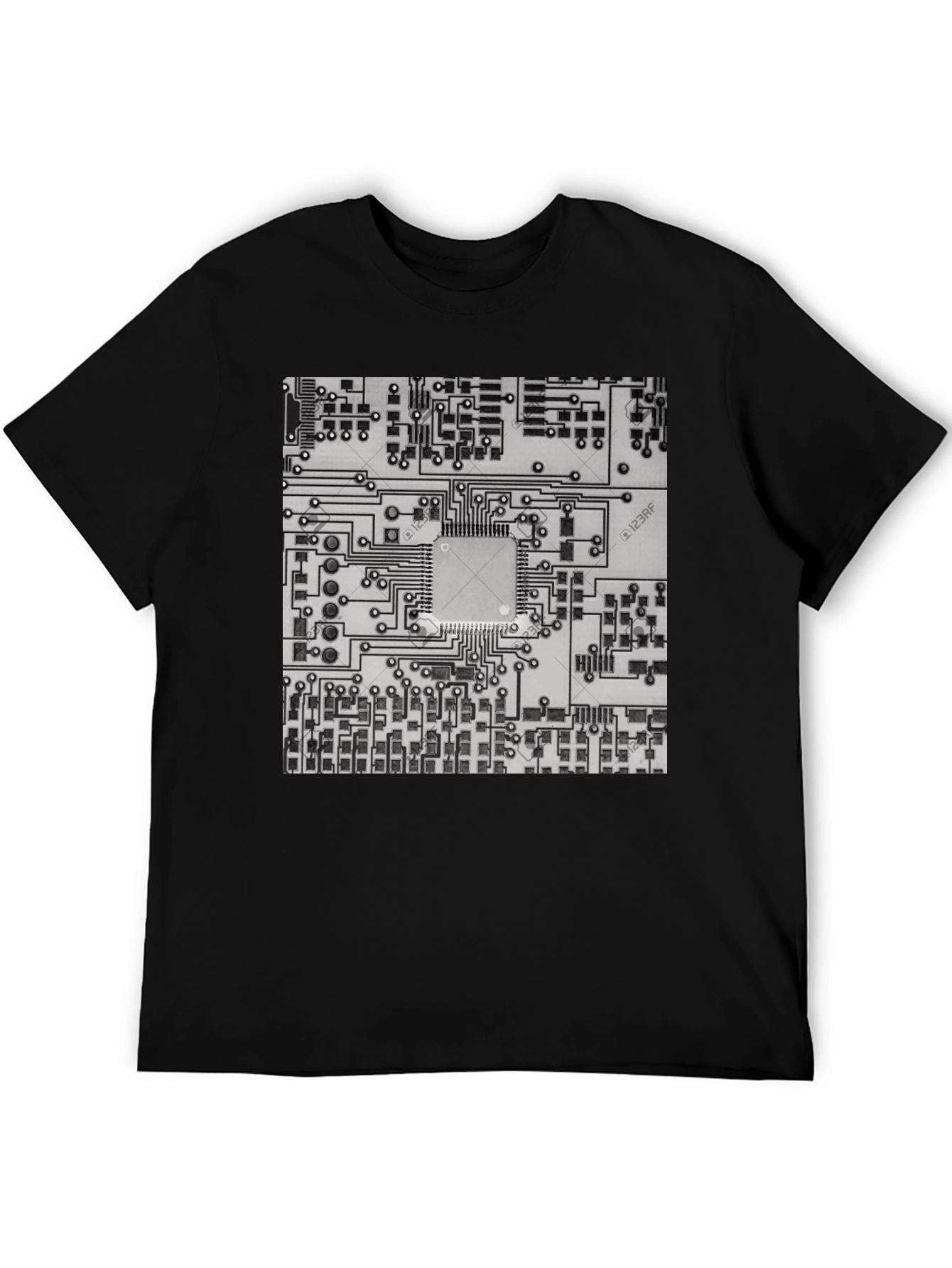 Circuit Board Graphic Tee - Cool Tech Style