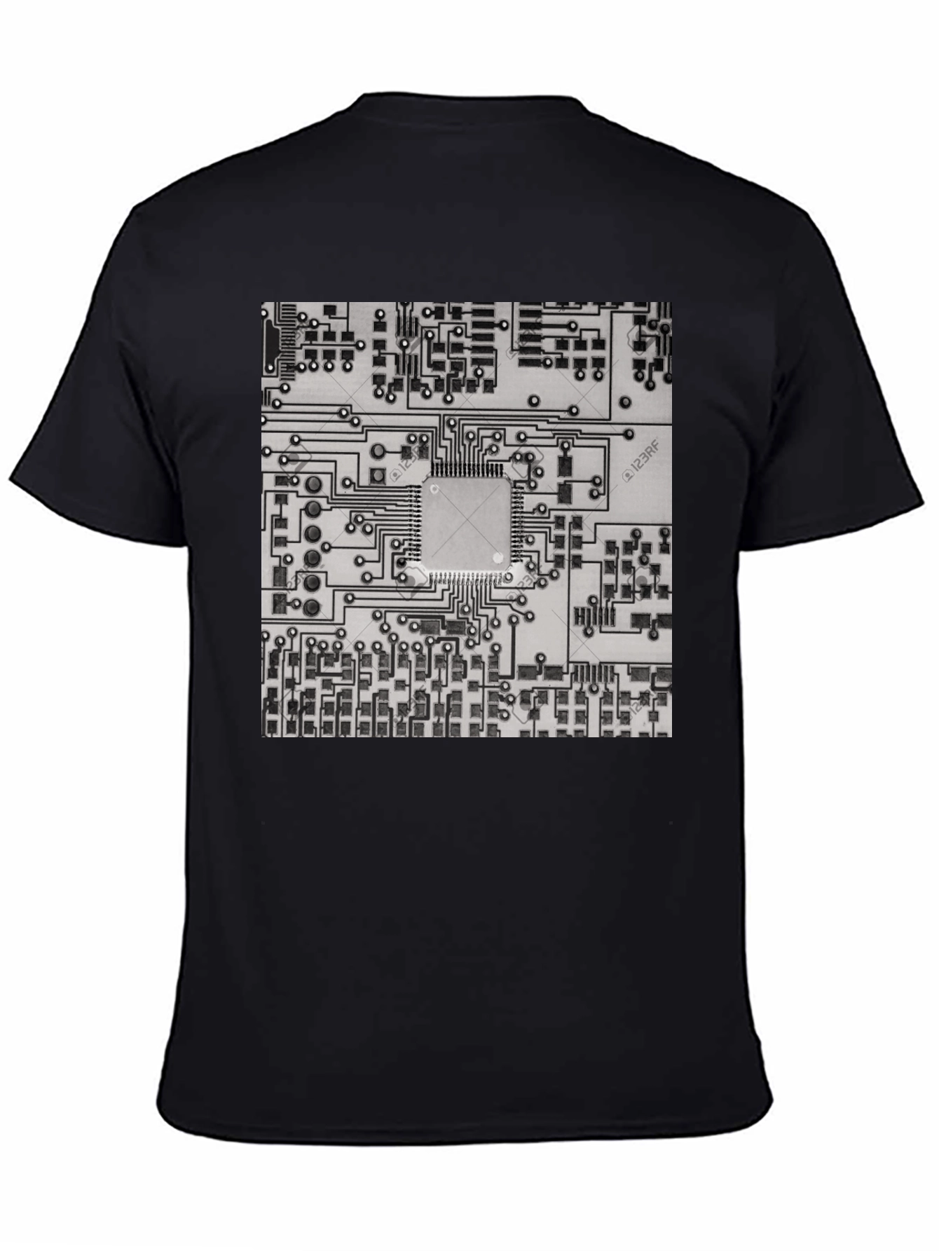 Circuit Board Graphic Tee - Cool Tech Style