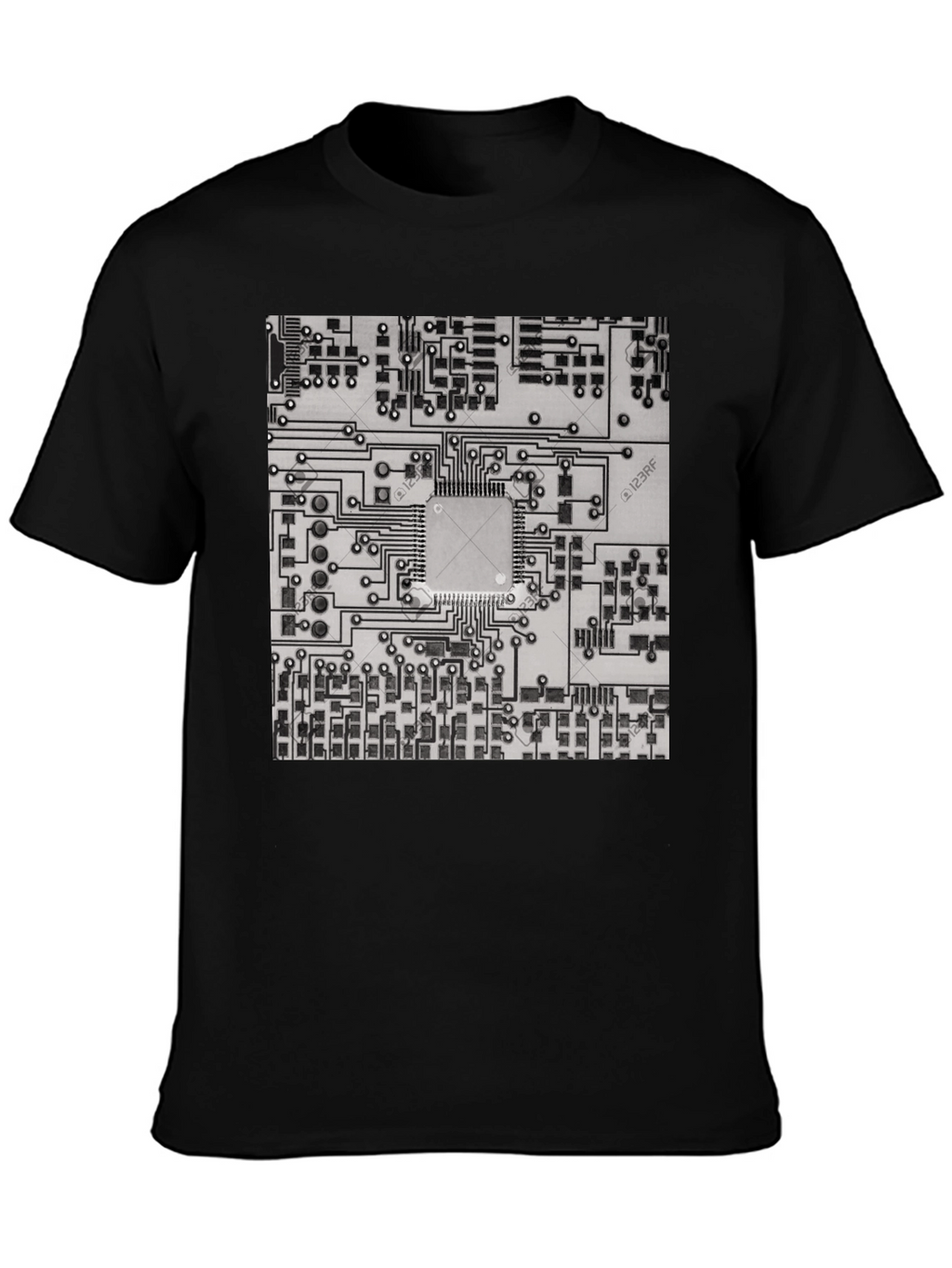 Circuit Board Graphic Tee - Cool Tech Style