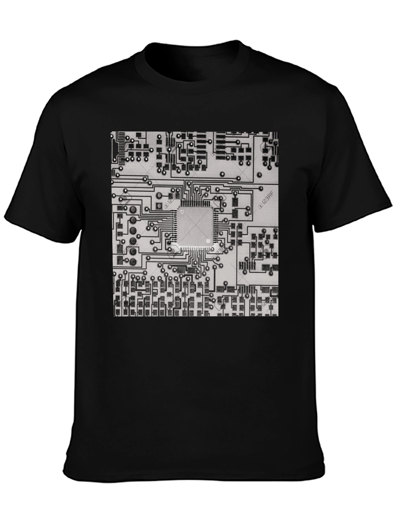Circuit Board Graphic Tee - Cool Tech Style