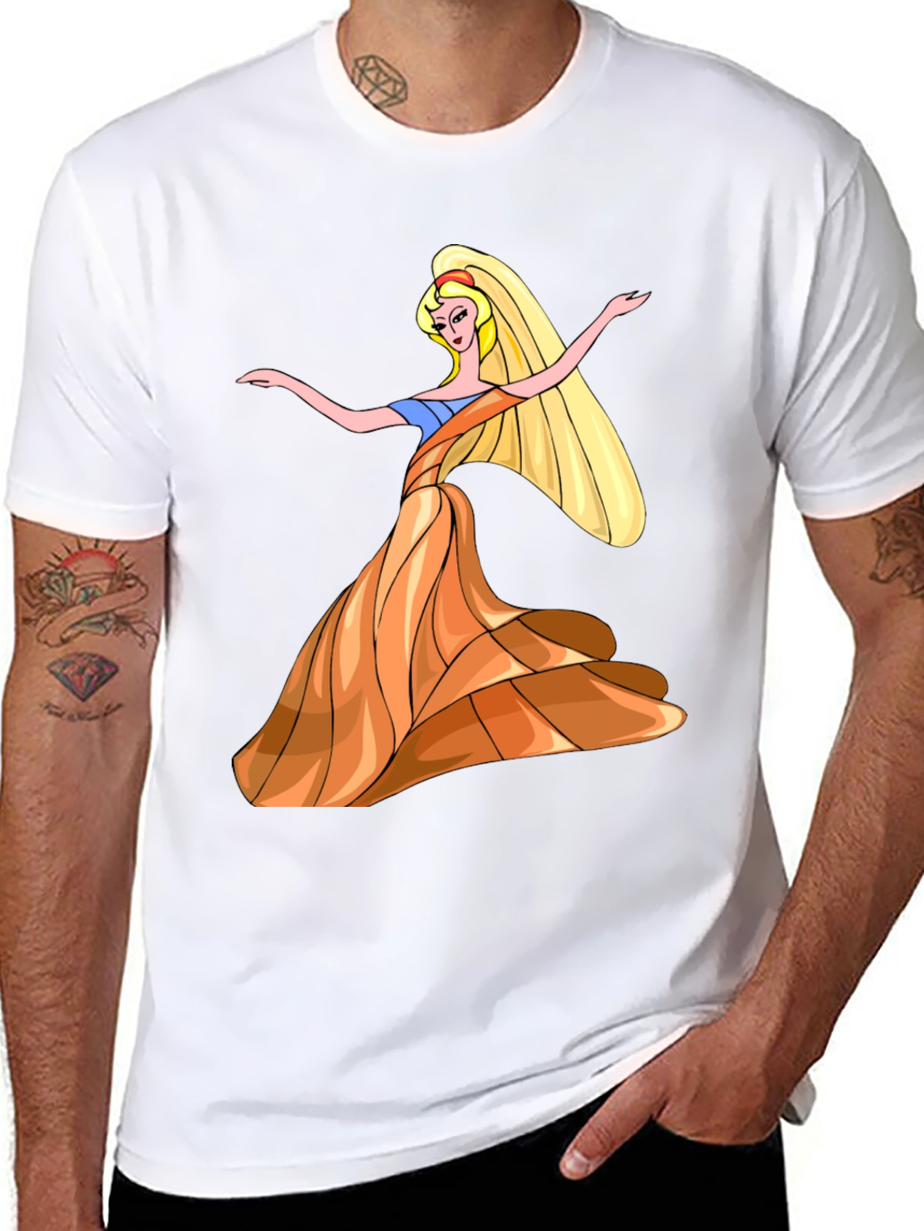 Princess Cartoon Graphic T-Shirt