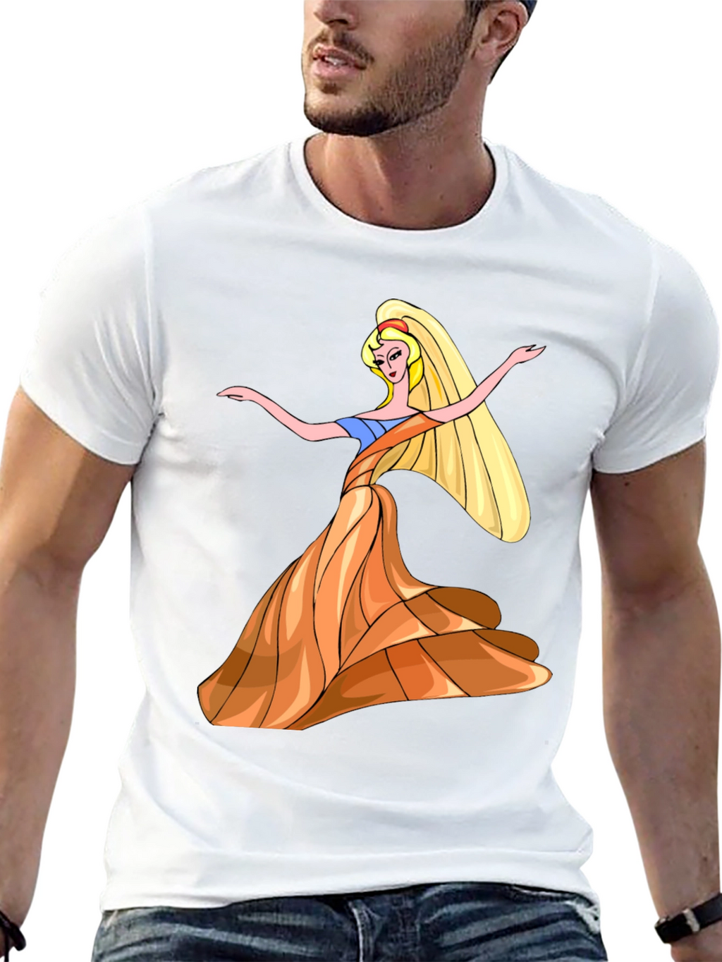 Princess Cartoon Graphic T-Shirt