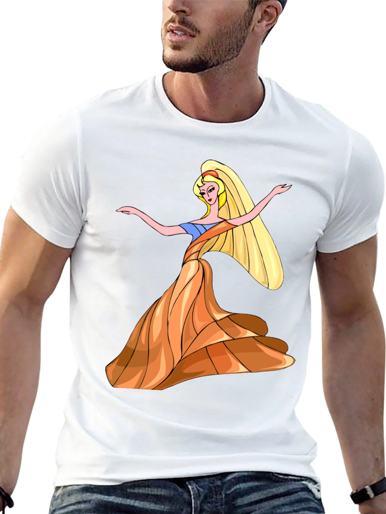 Princess Cartoon Graphic T-Shirt