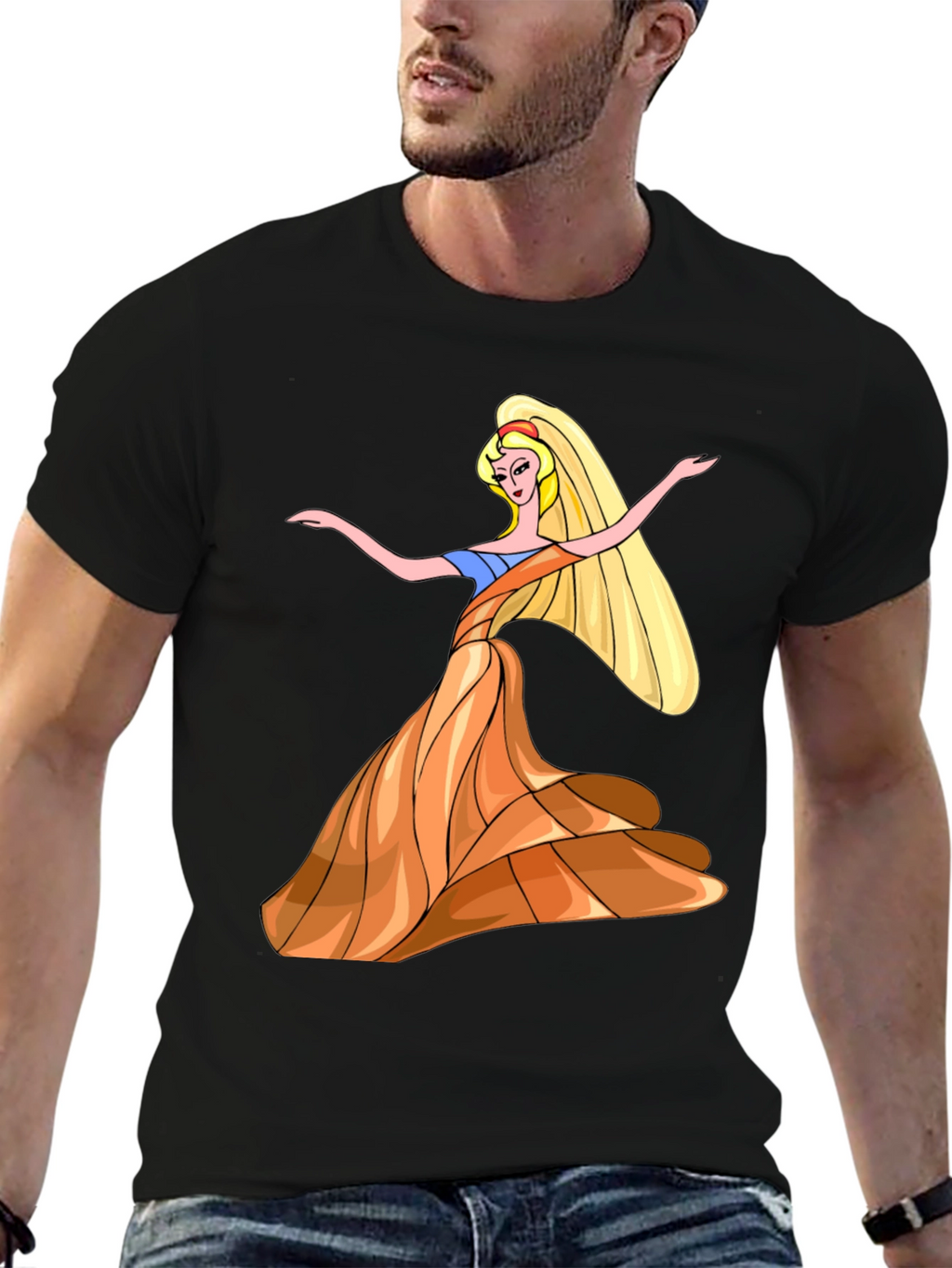 Princess Cartoon Graphic T-Shirt
