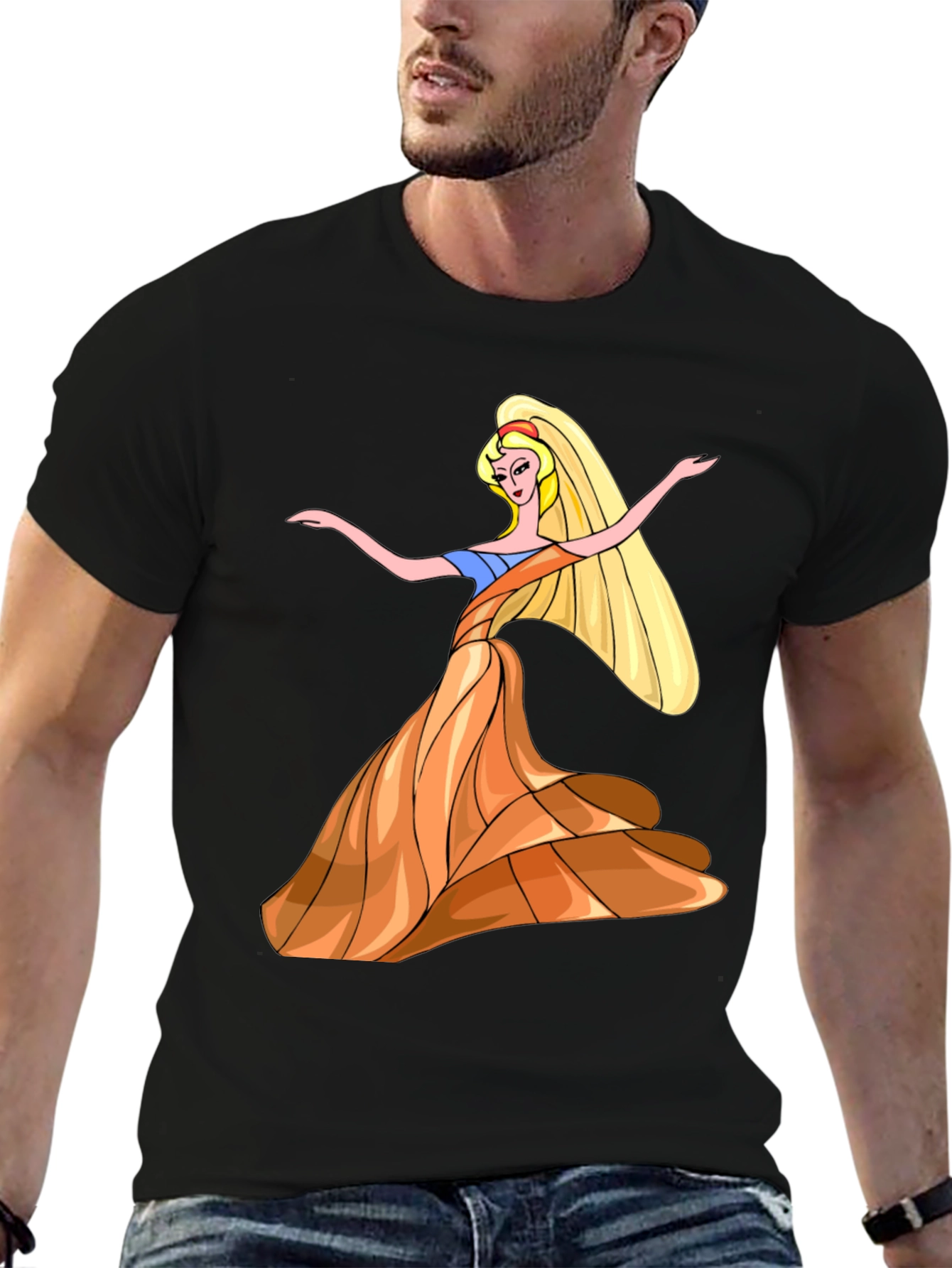 Princess Cartoon Graphic T-Shirt