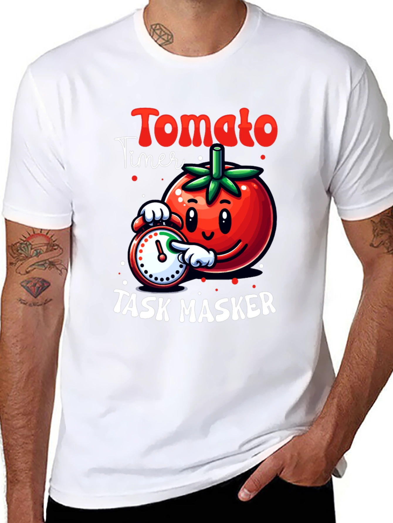 Tomato Timer Task Masker Graphic T-Shirt