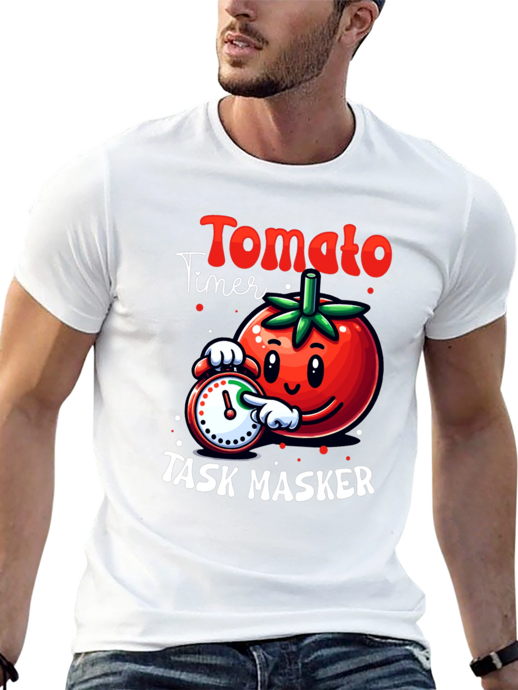 Tomato Timer Task Masker Graphic T-Shirt