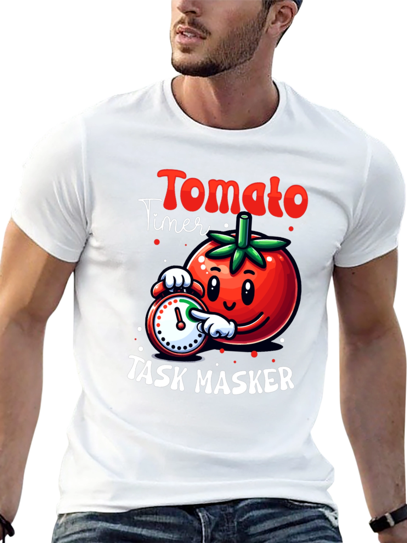 Tomato Timer Task Masker Graphic T-Shirt