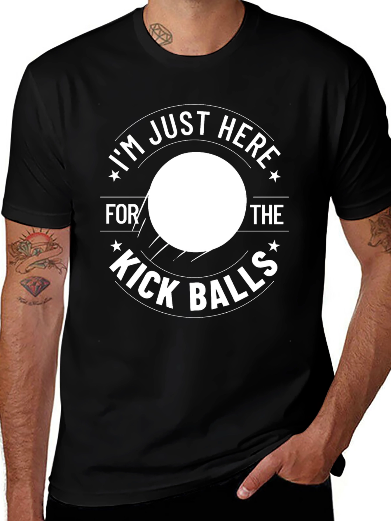 Kick Balls T-Shirt Funny Sports Tee