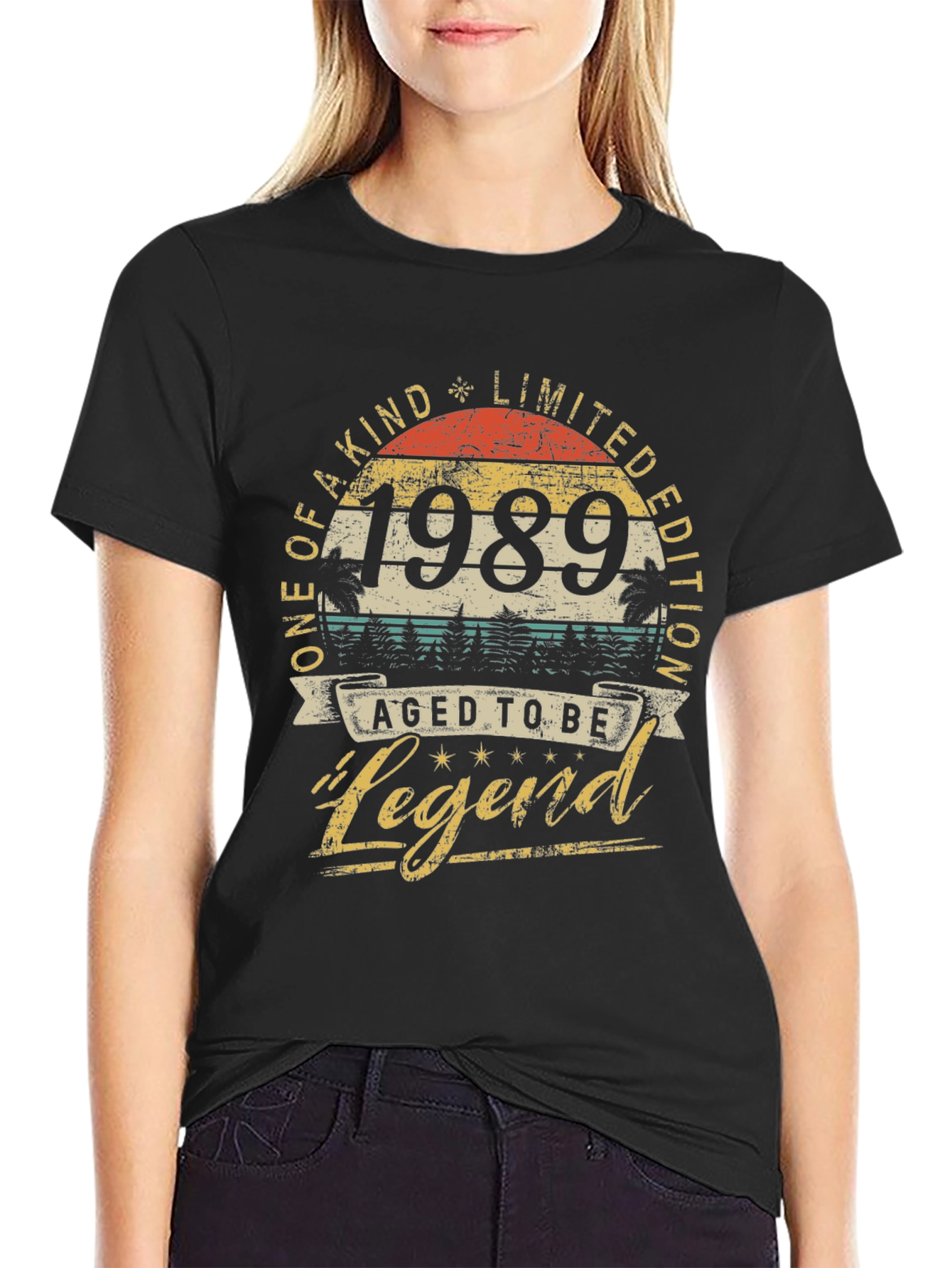 Vintage 1989 Aged To Be Legend Graphic T-Shirt
