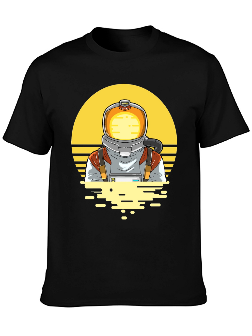 Astronaut Graphic Tee - Space Retro Design