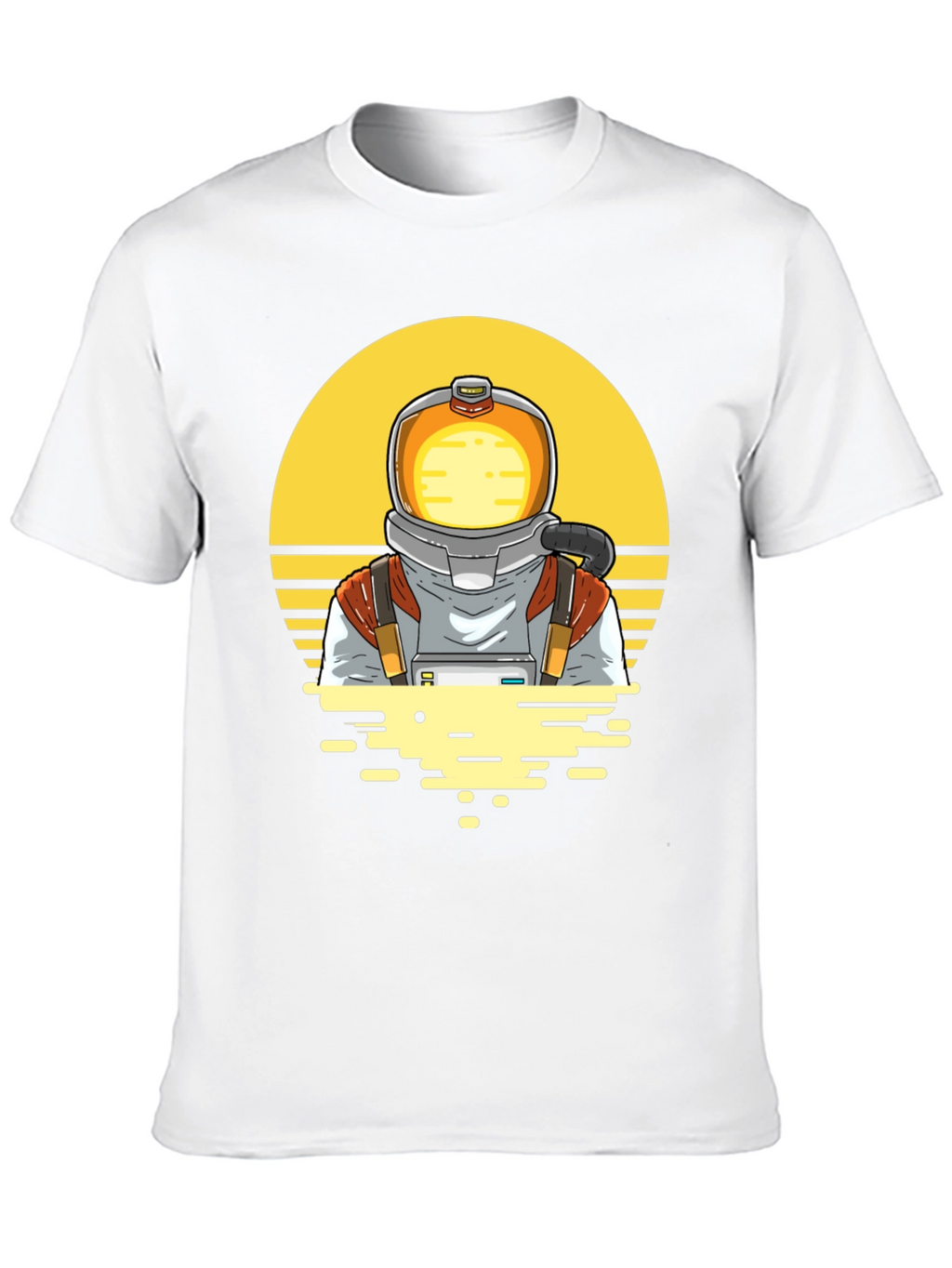 Astronaut Graphic Tee - Space Retro Design