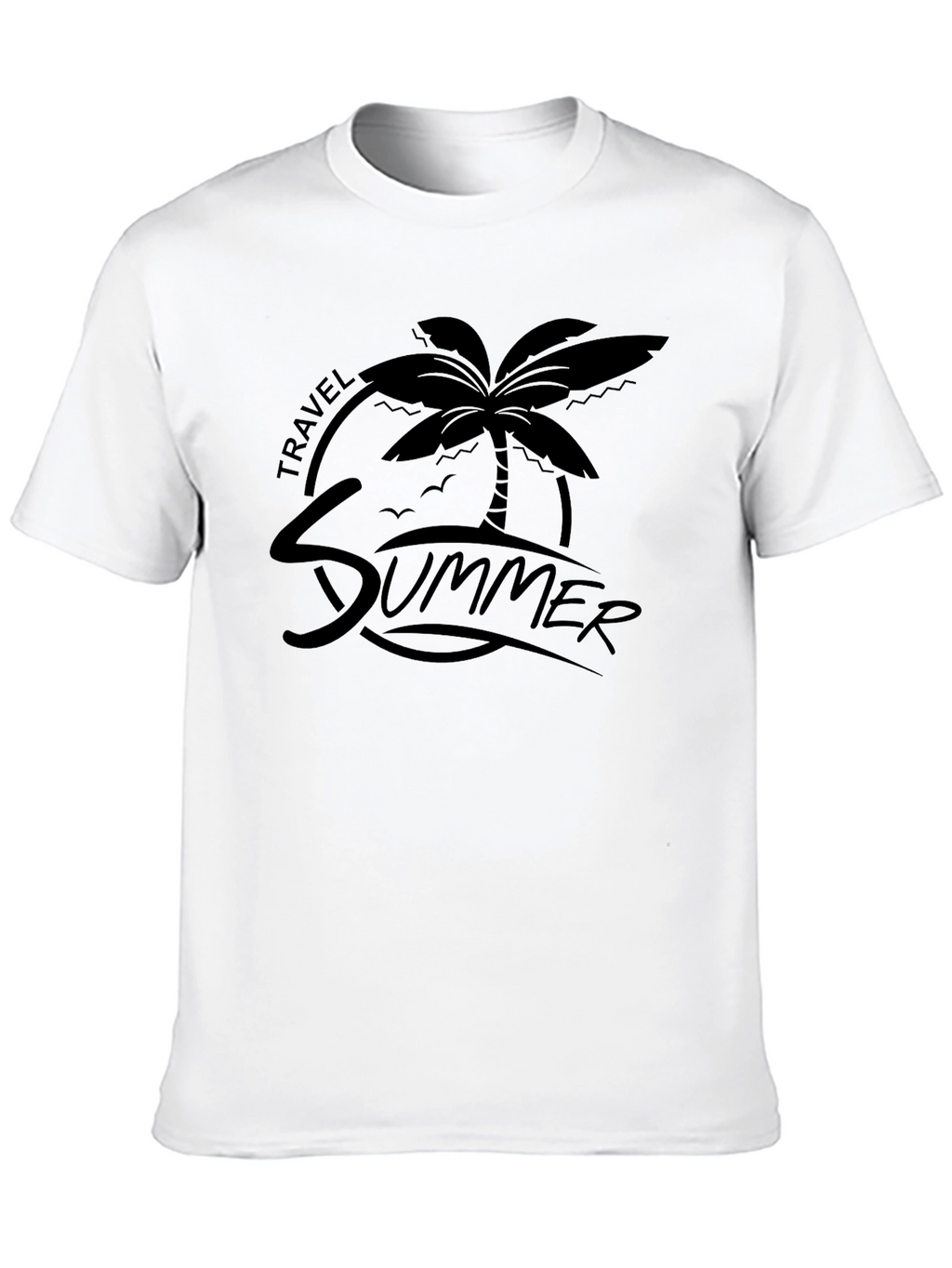 Summer Travel Palm Graphic Tee - Relaxed Fit