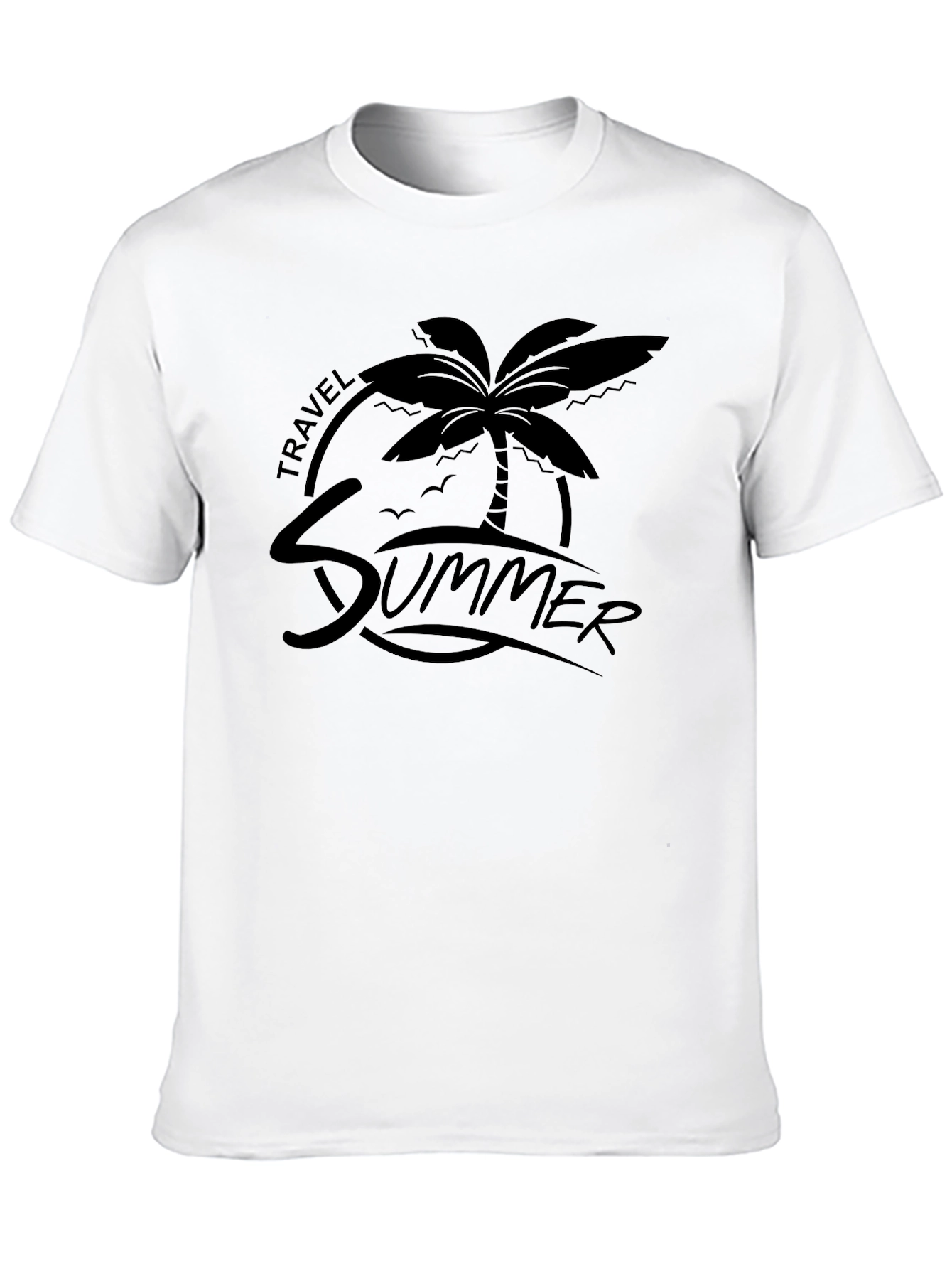 Summer Travel Palm Graphic Tee - Relaxed Fit