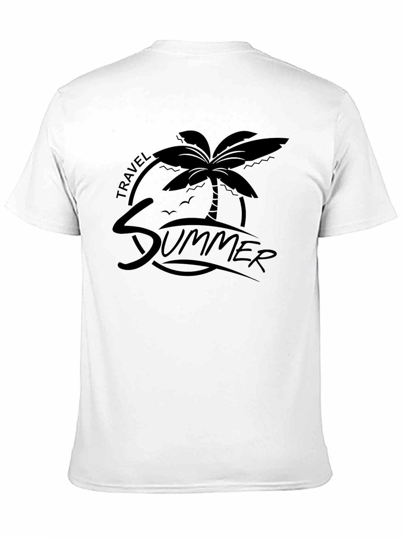 Summer Travel Palm Graphic Tee - Relaxed Fit