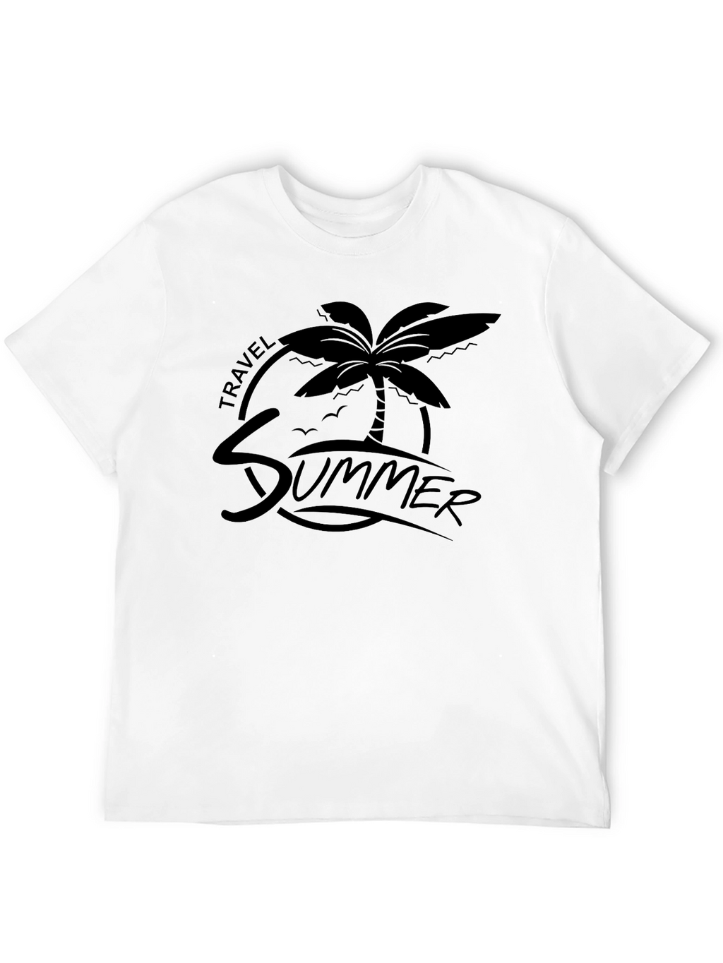 Summer Travel Palm Graphic Tee - Relaxed Fit