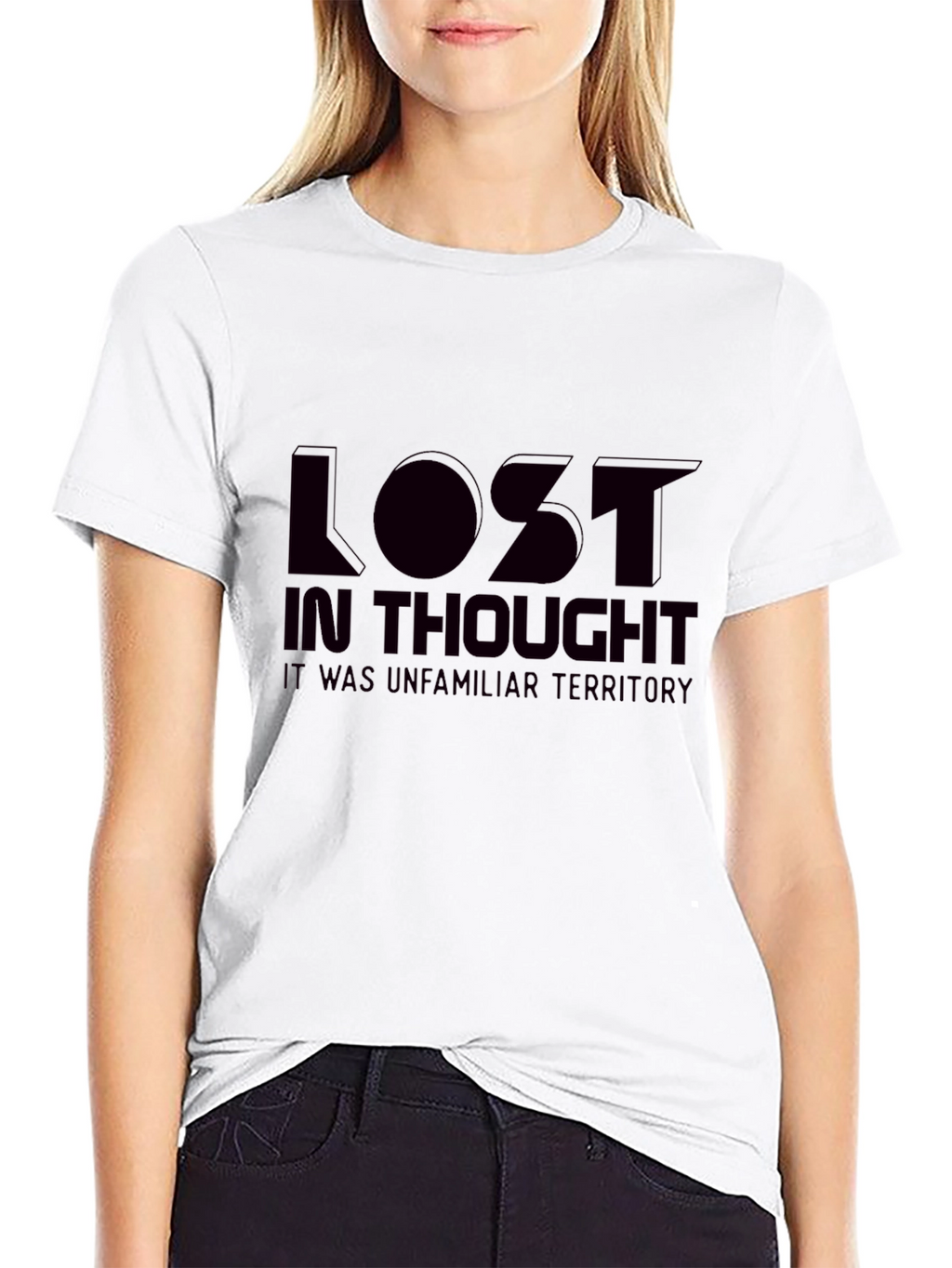 Lost in Thought Graphic T-Shirt