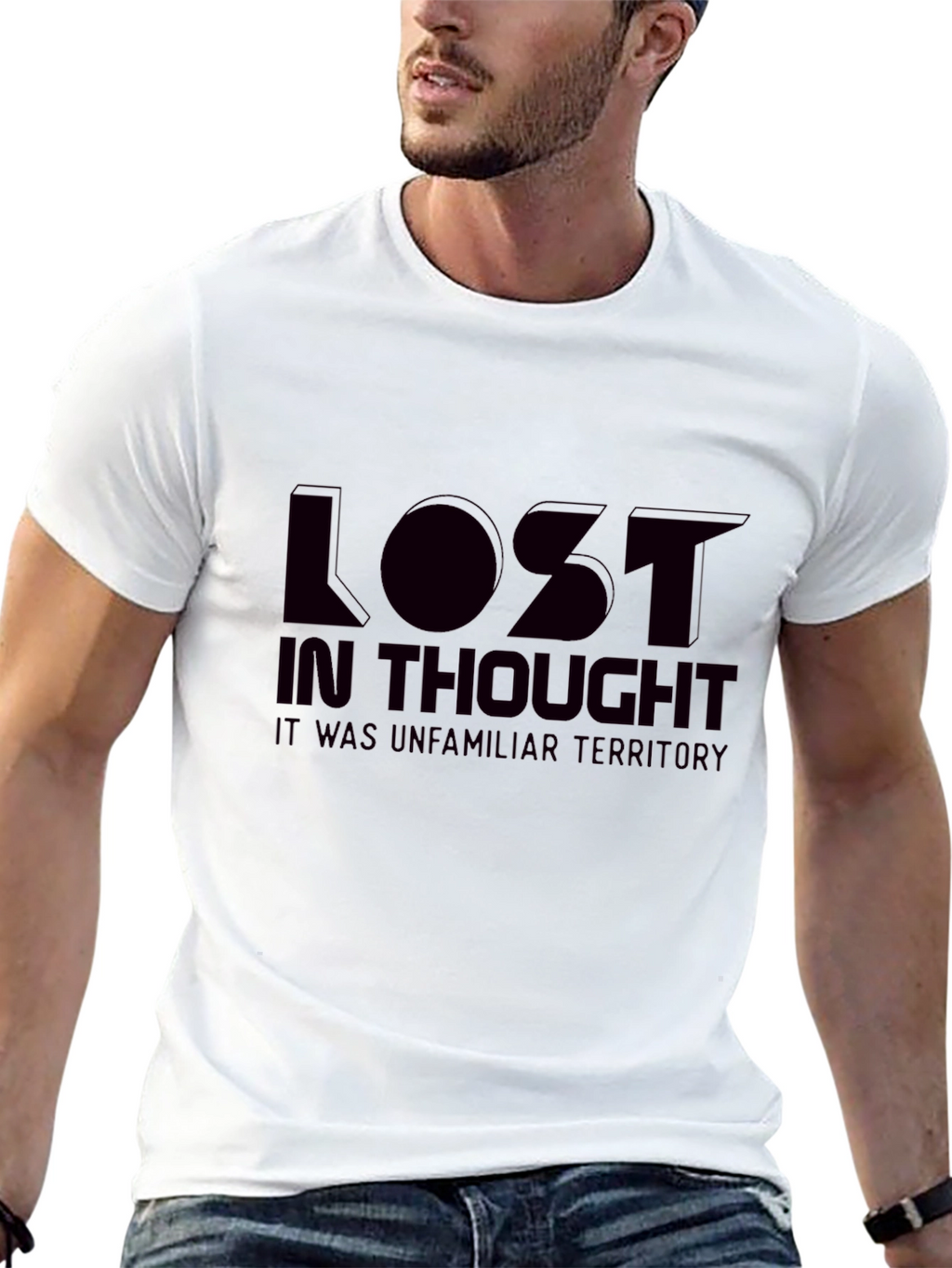 Lost in Thought Graphic T-Shirt