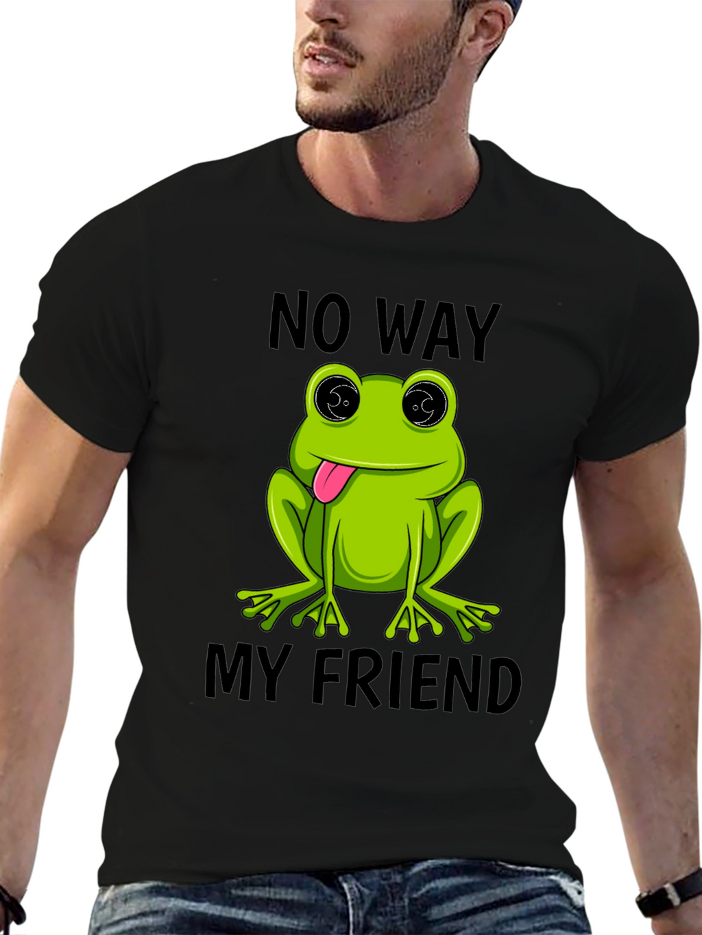 Frog No Way My Friend Graphic T-Shirt