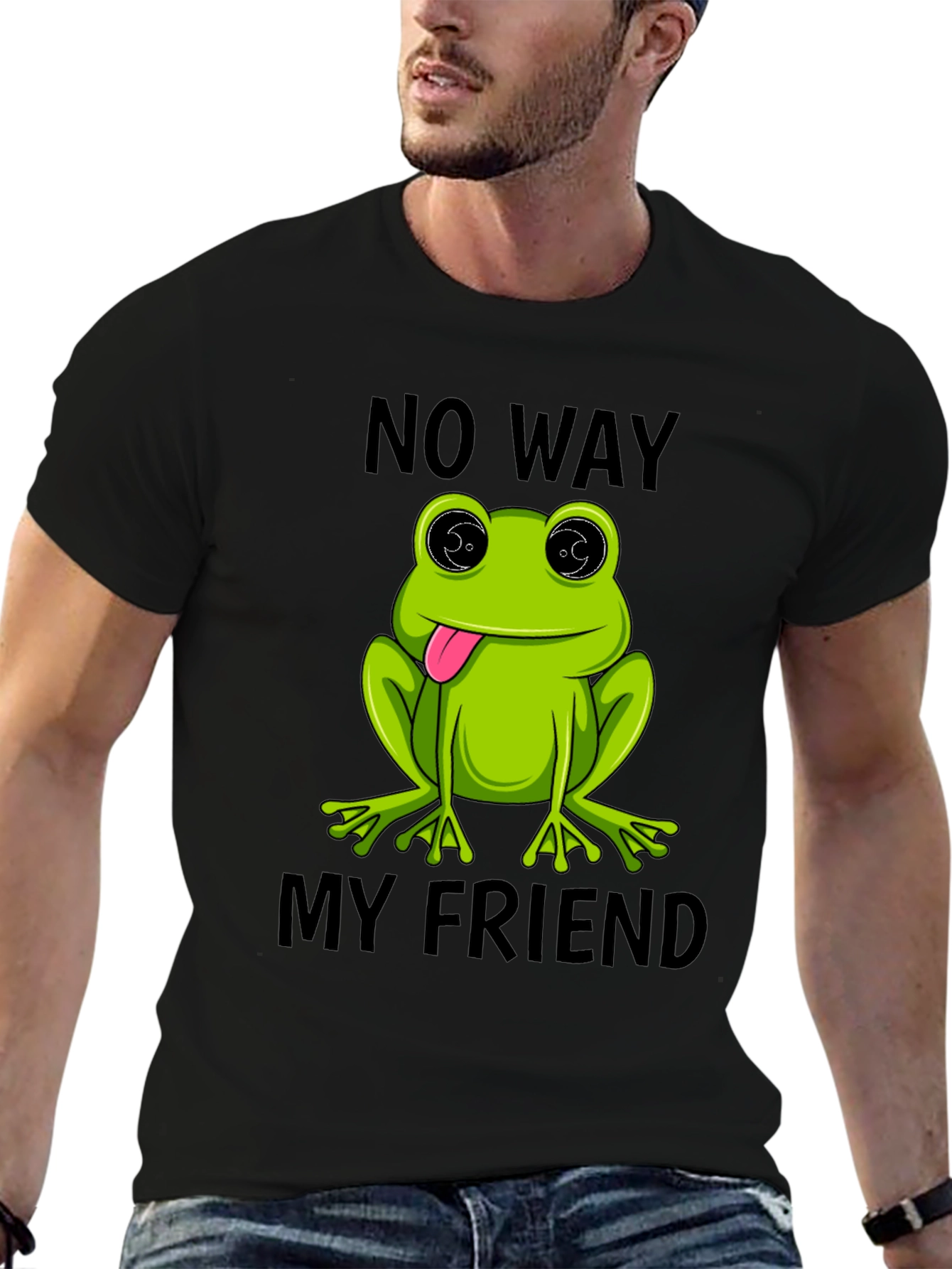 Frog No Way My Friend Graphic T-Shirt