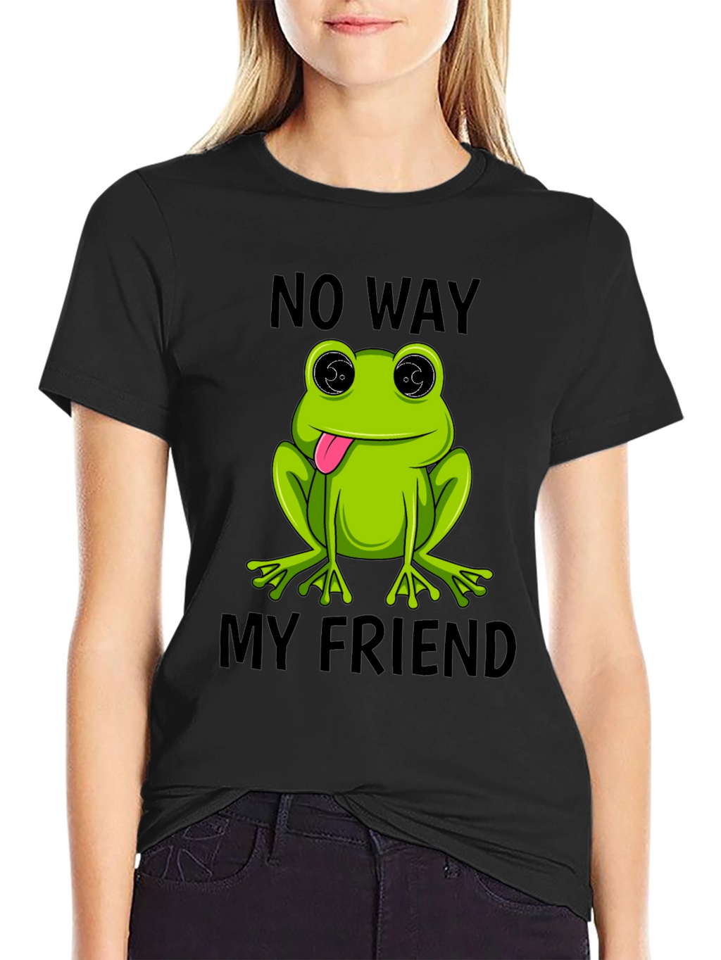 Frog No Way My Friend Graphic T-Shirt