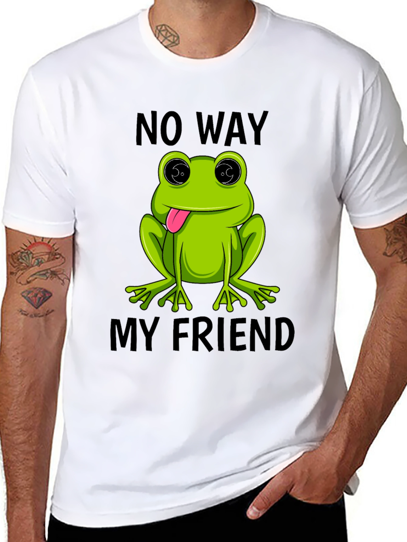 Frog No Way My Friend Graphic T-Shirt