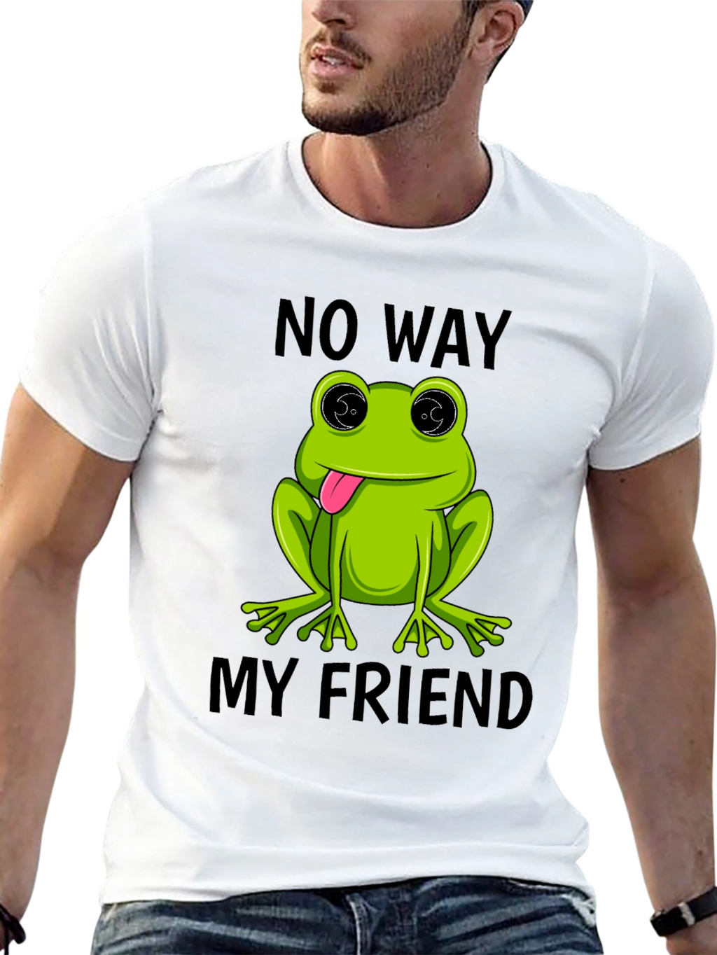 Frog No Way My Friend Graphic T-Shirt