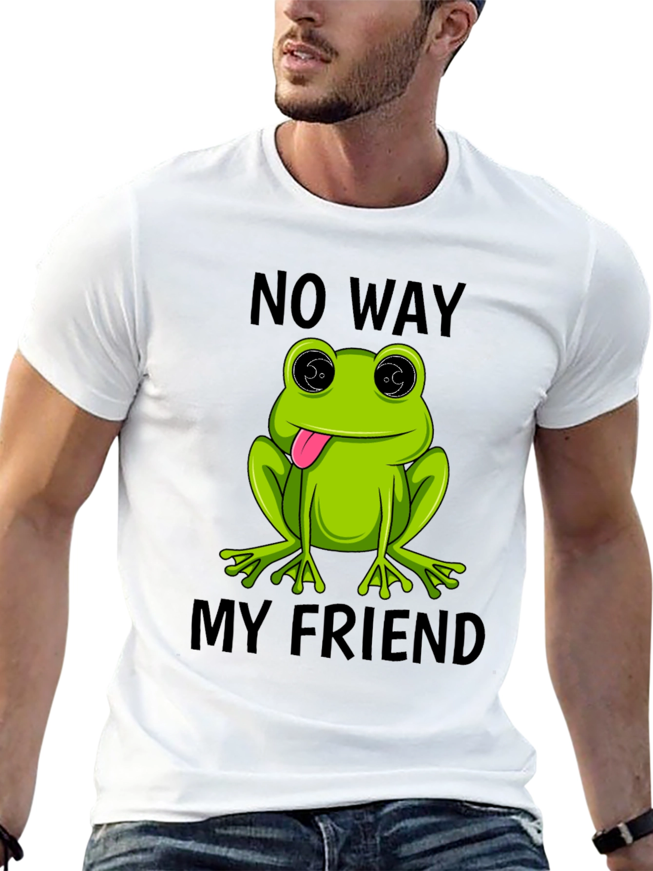 Frog No Way My Friend Graphic T-Shirt