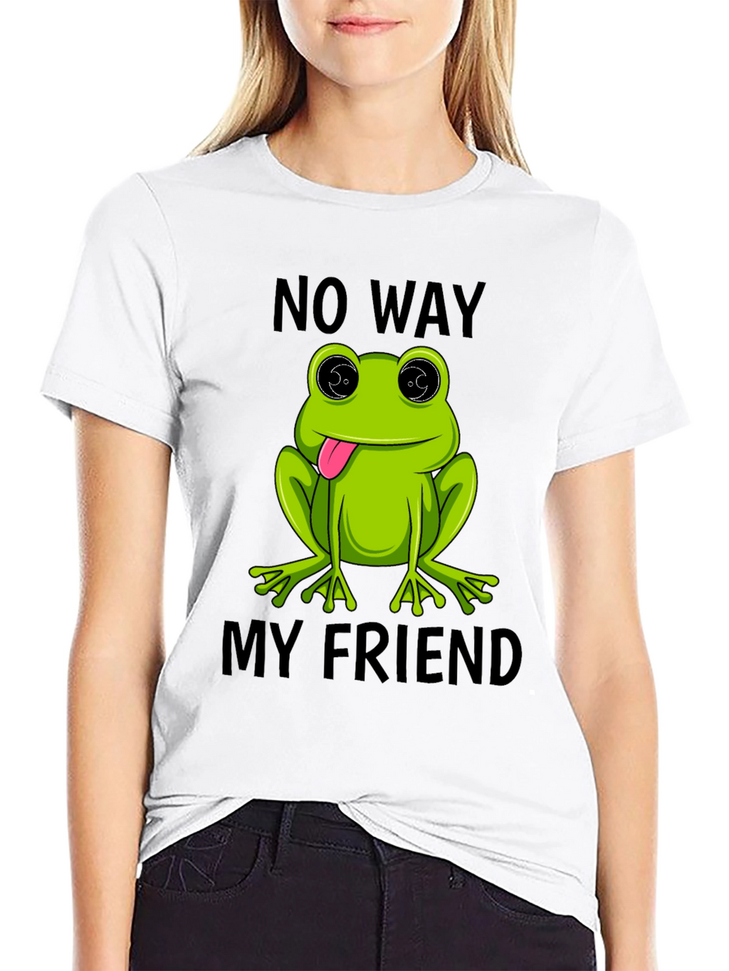 Frog No Way My Friend Graphic T-Shirt