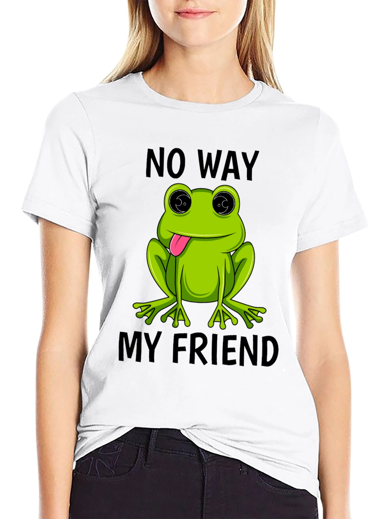 Frog No Way My Friend Graphic T-Shirt