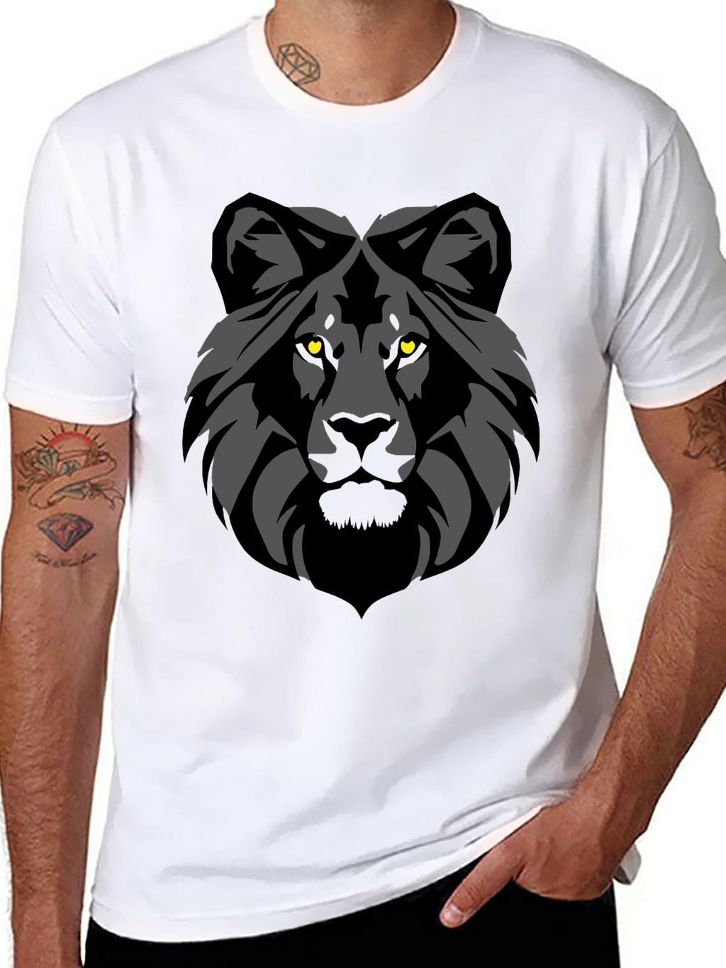 Black Tiger Graphic Tee - Stylish Mens T-Shirt
