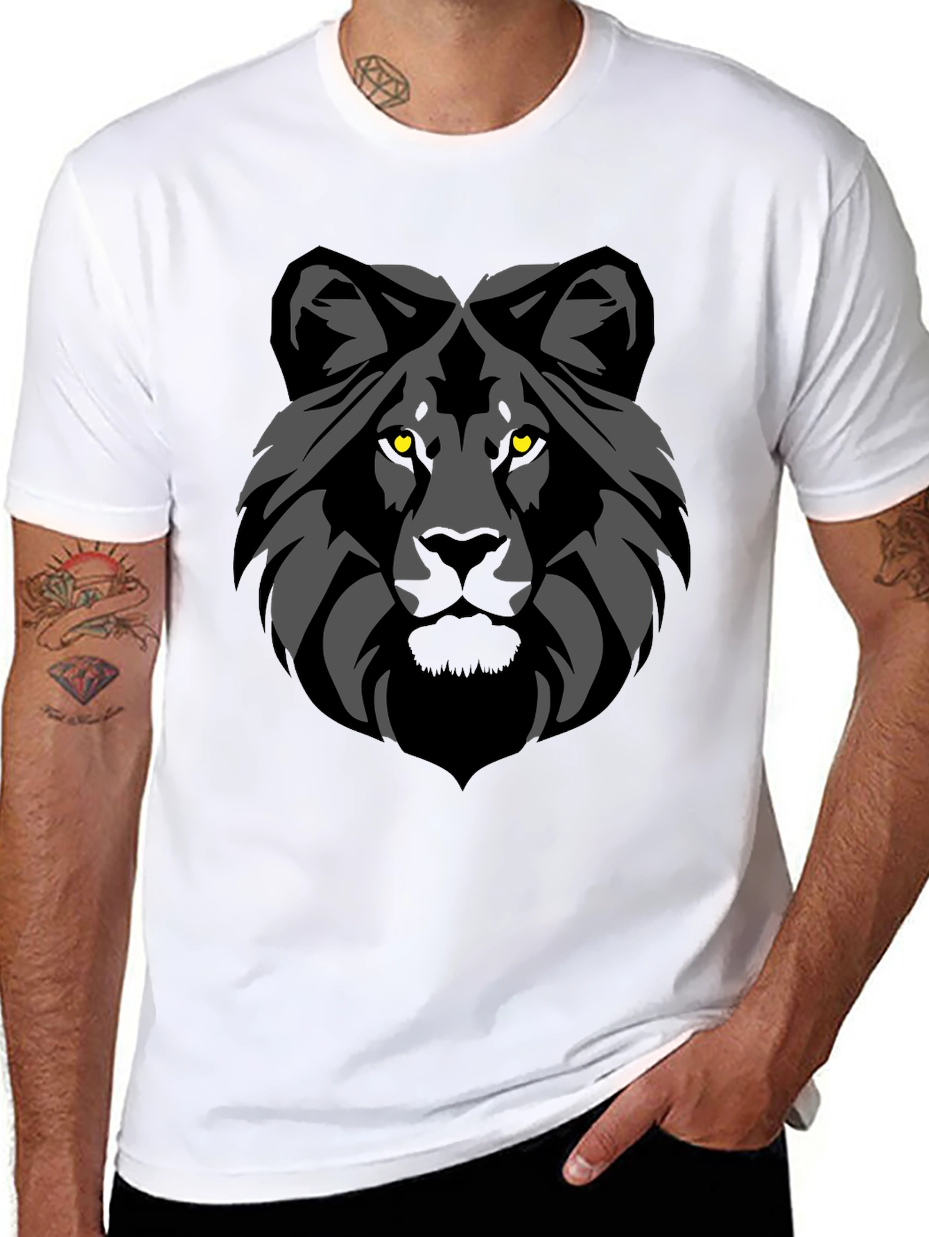 Black Tiger Graphic Tee - Stylish Mens T-Shirt