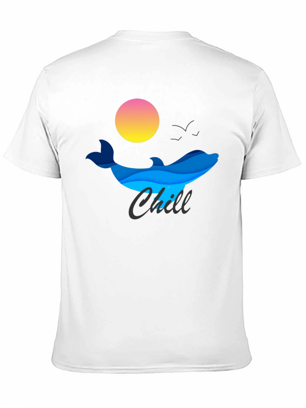 Chill Dolphin Graphic Tee - Relaxed Vibe