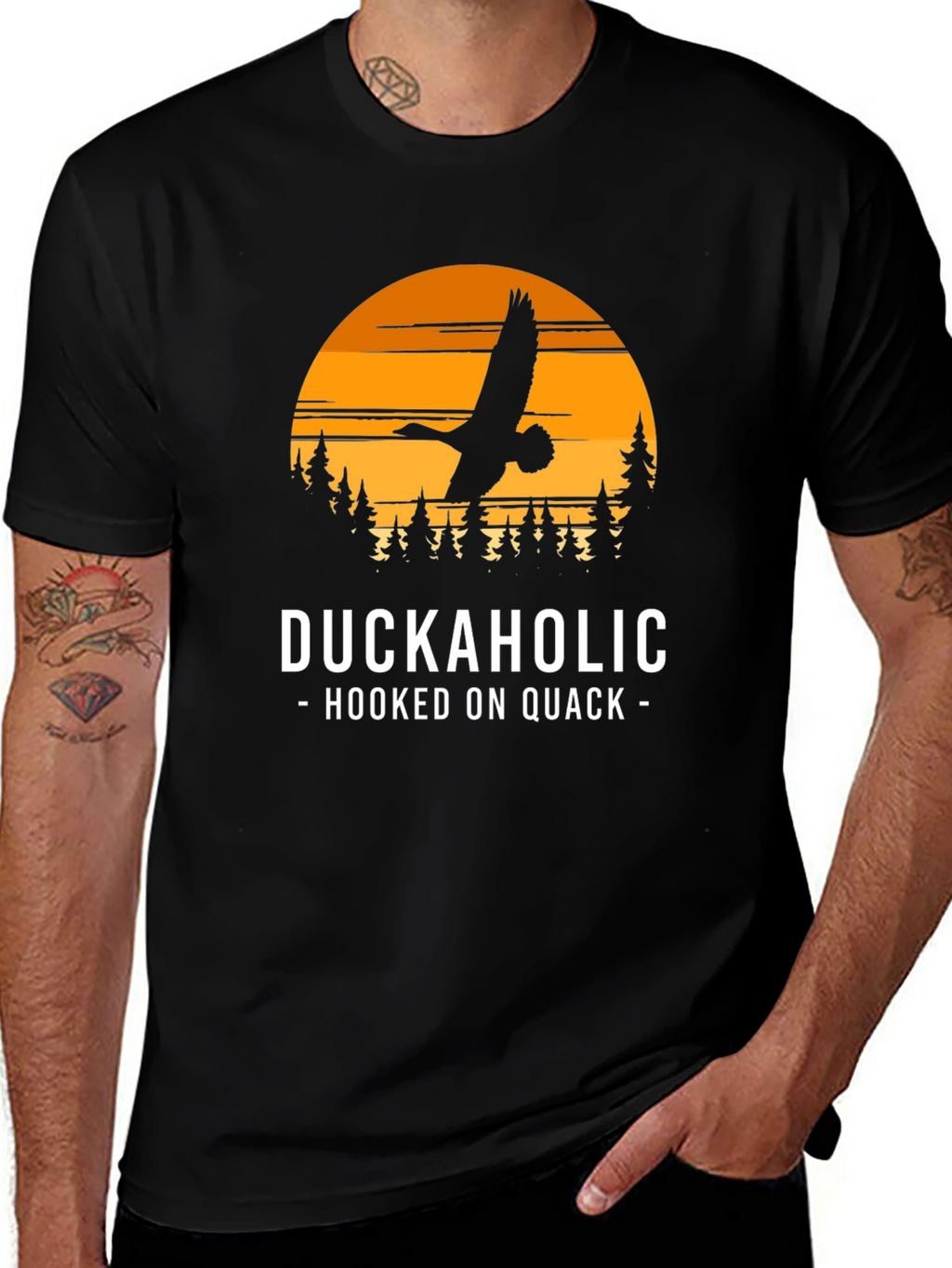 Duckaholic T-Shirt - Hooked On Quack Graphic Tee
