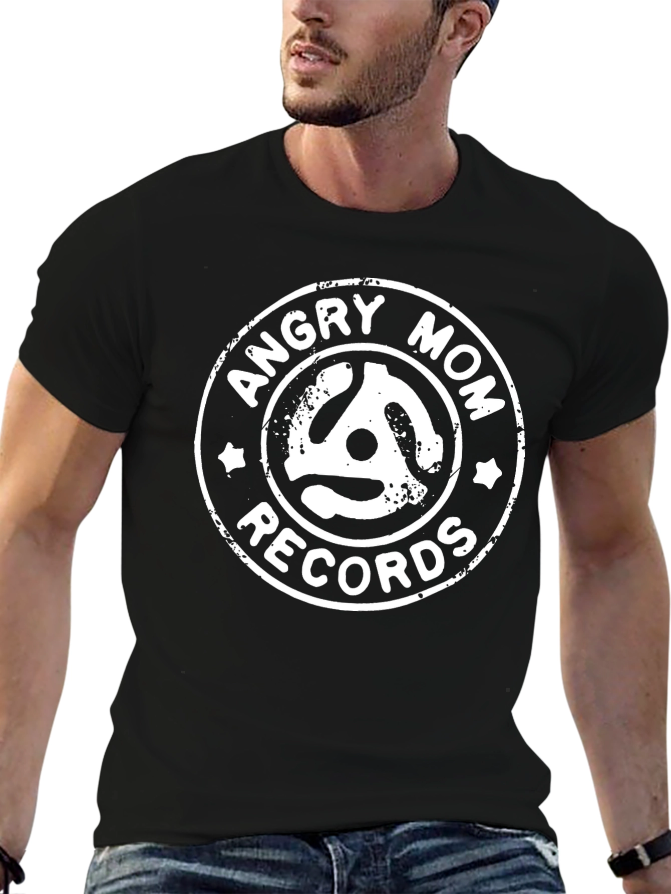 Angry Mom Records Graphic T-Shirt