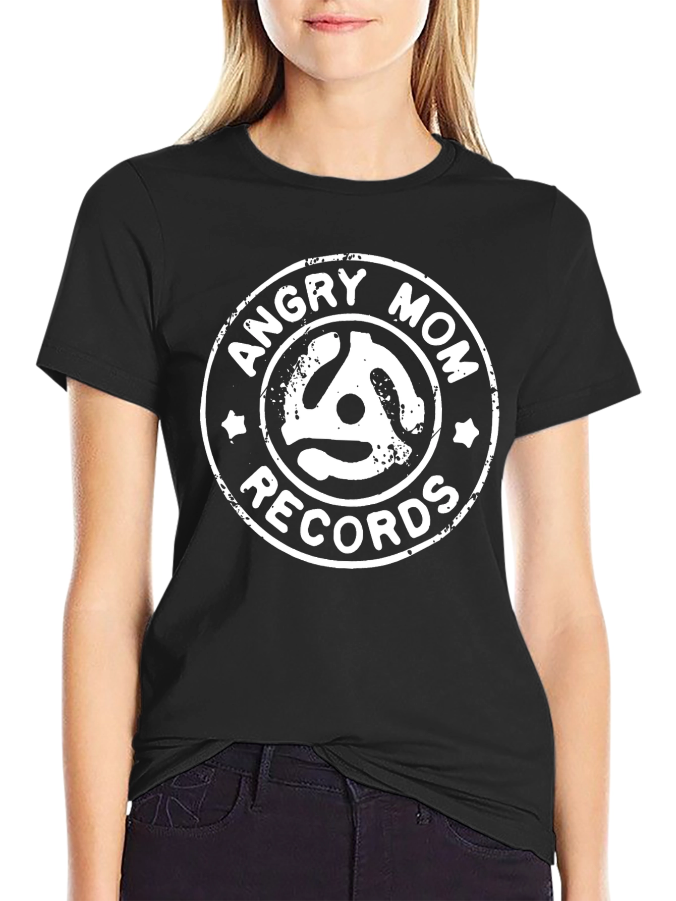 Angry Mom Records Graphic T-Shirt