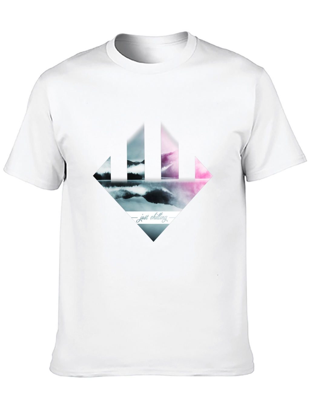 Just Chilling Tee - Abstract Landscape Design
