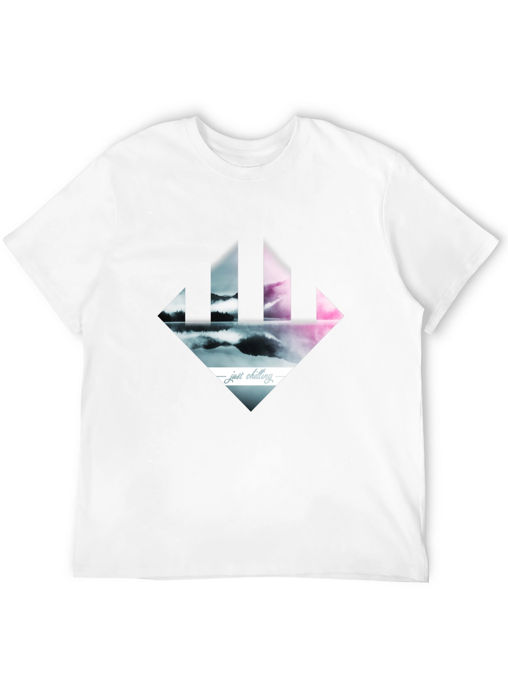 Just Chilling Tee - Abstract Landscape Design