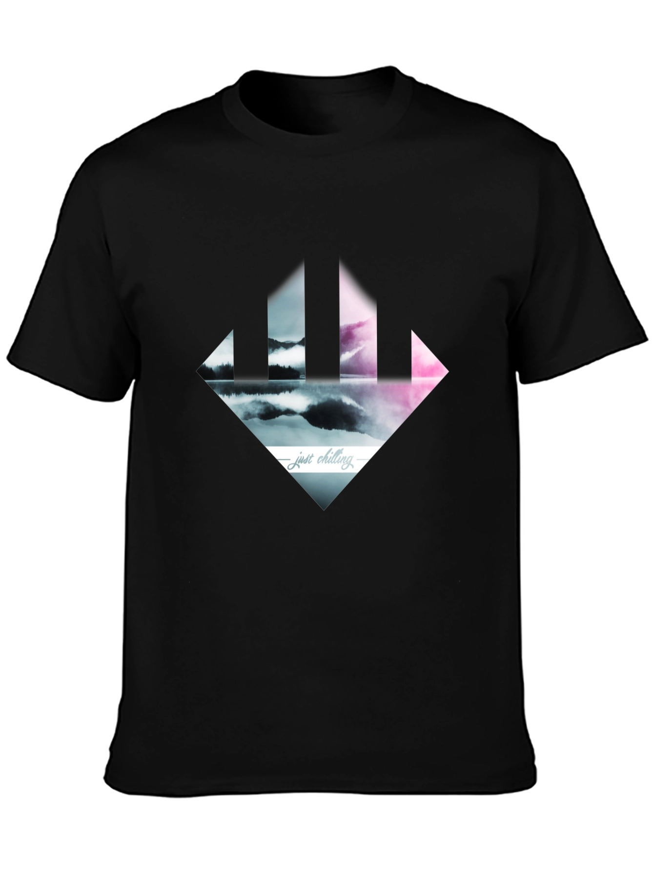 Just Chilling Tee - Abstract Landscape Design