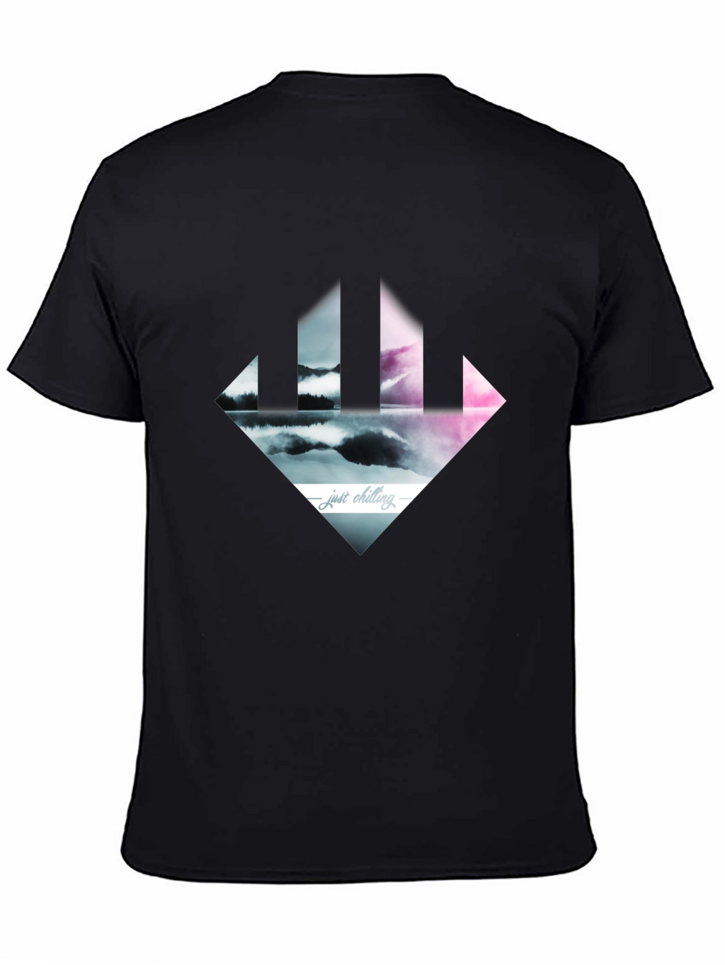 Just Chilling Tee - Abstract Landscape Design